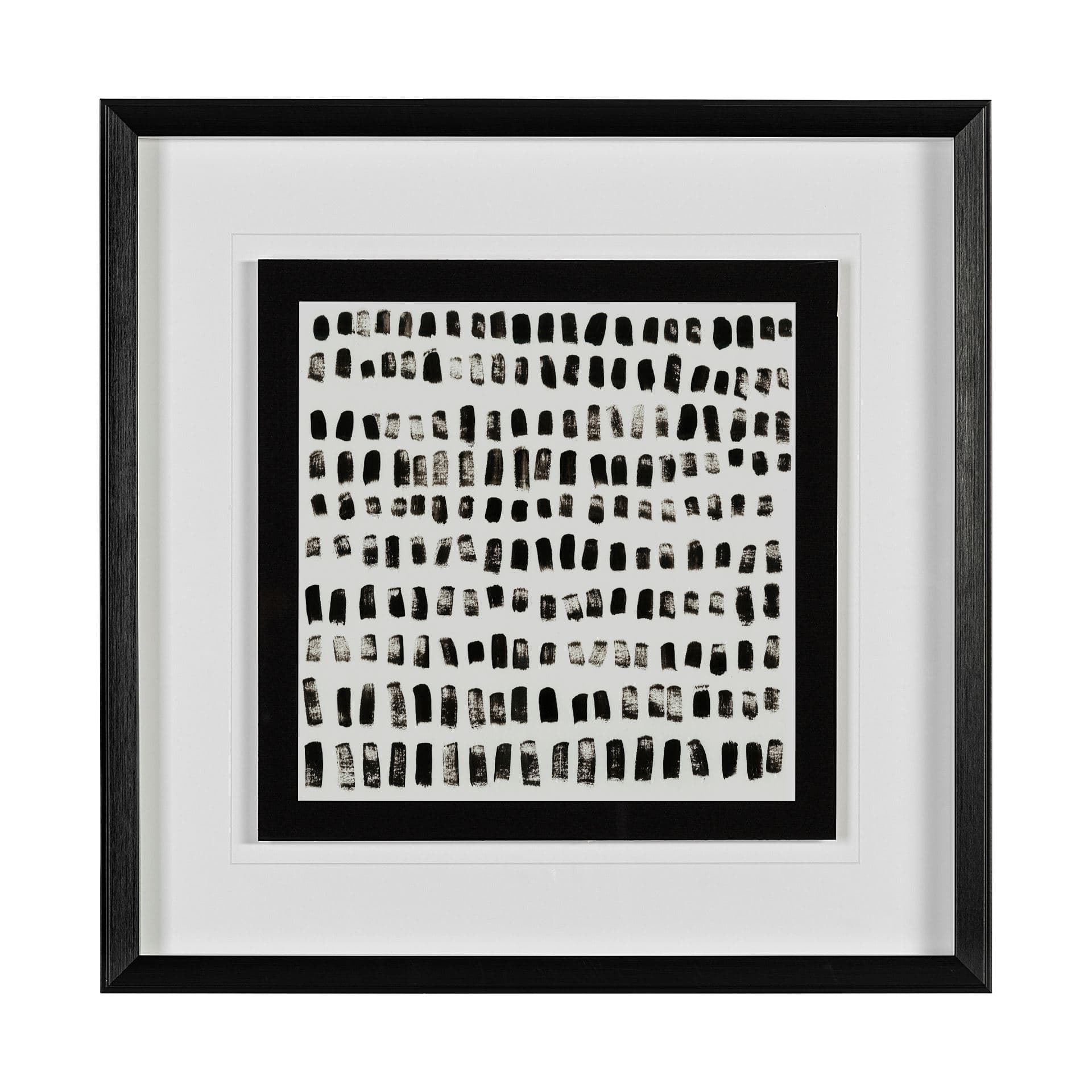 Mixed Signals I by June Erica Vess a Hand Embellished Textured Framed Art Print Matted under Glass — product photograph