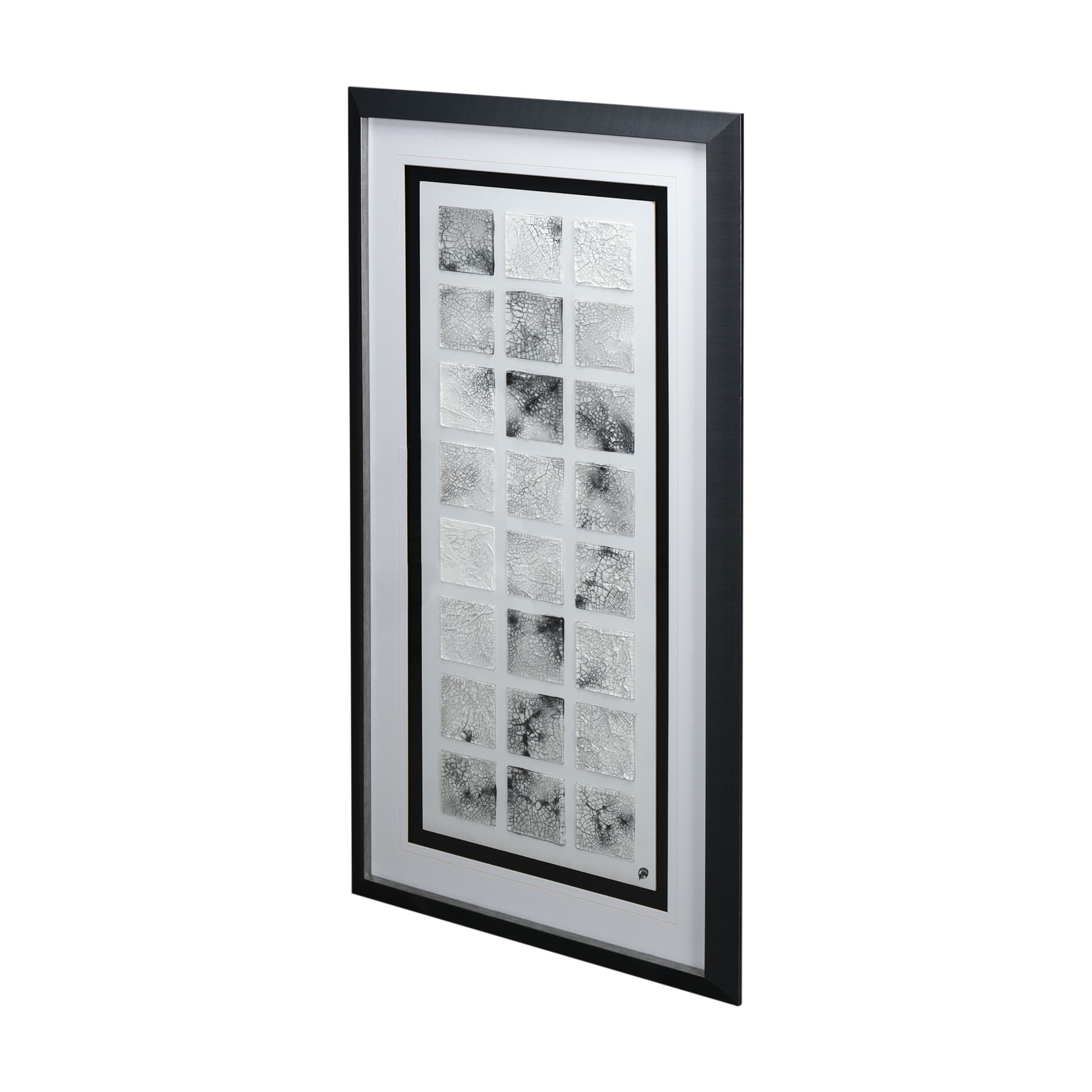Cracking Blocks by Studio M a handmade Original Framed Artwork under Glass — product photograph