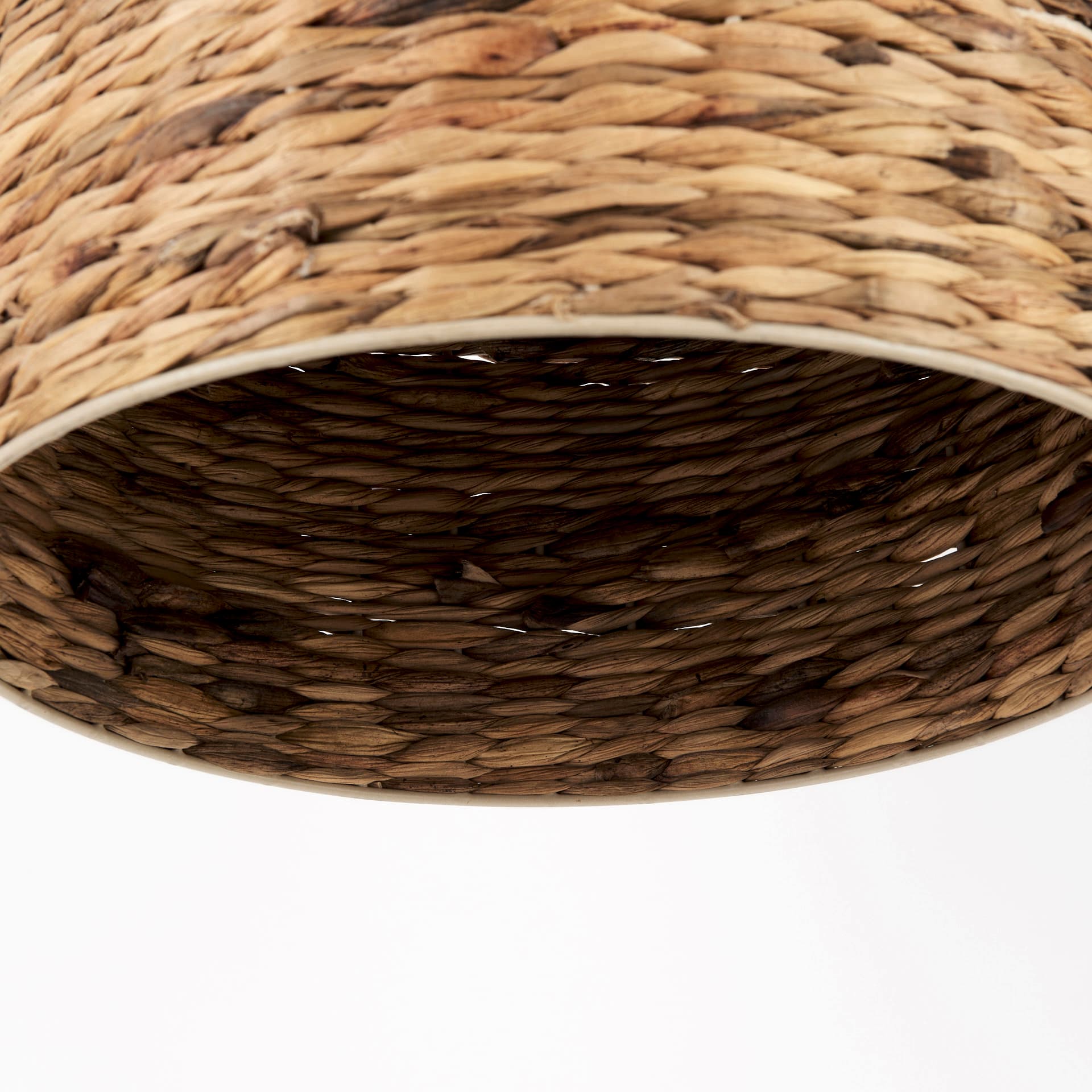 Campanile 16.0L x 16.0W x 27.0H Brown Whicker Pendant Light — product photograph