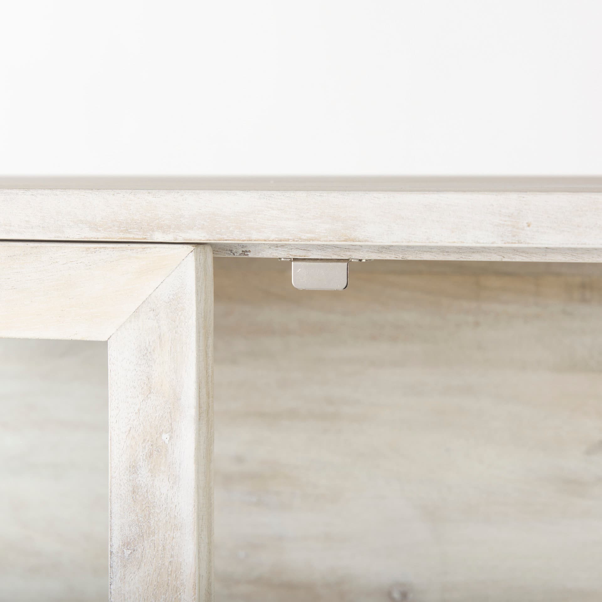Arelius 36L x 18.75W x 63H White Wood W/ Gold Metal Base Display Cabinet — product photograph