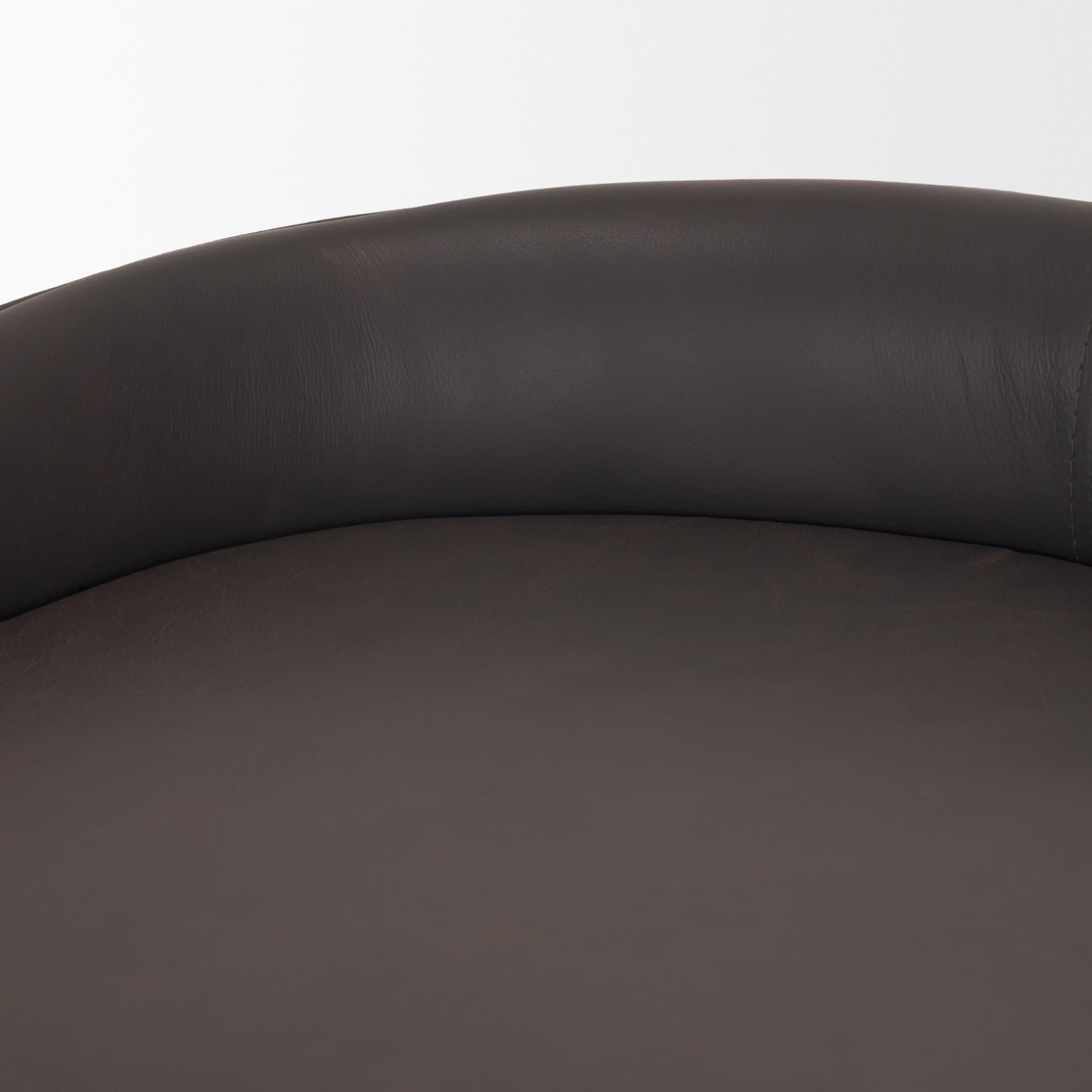 Hollyfield Backless 28.75in Seat Bar Stool | Brown Charcoal Leather — product photograph