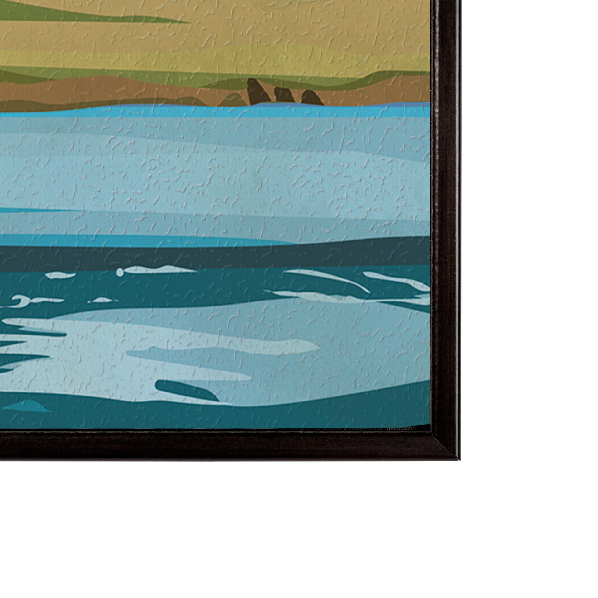 Montana Go USA (SM) by Mercana Studio a Hand Embellished Decograph Framed Art Print — product photograph