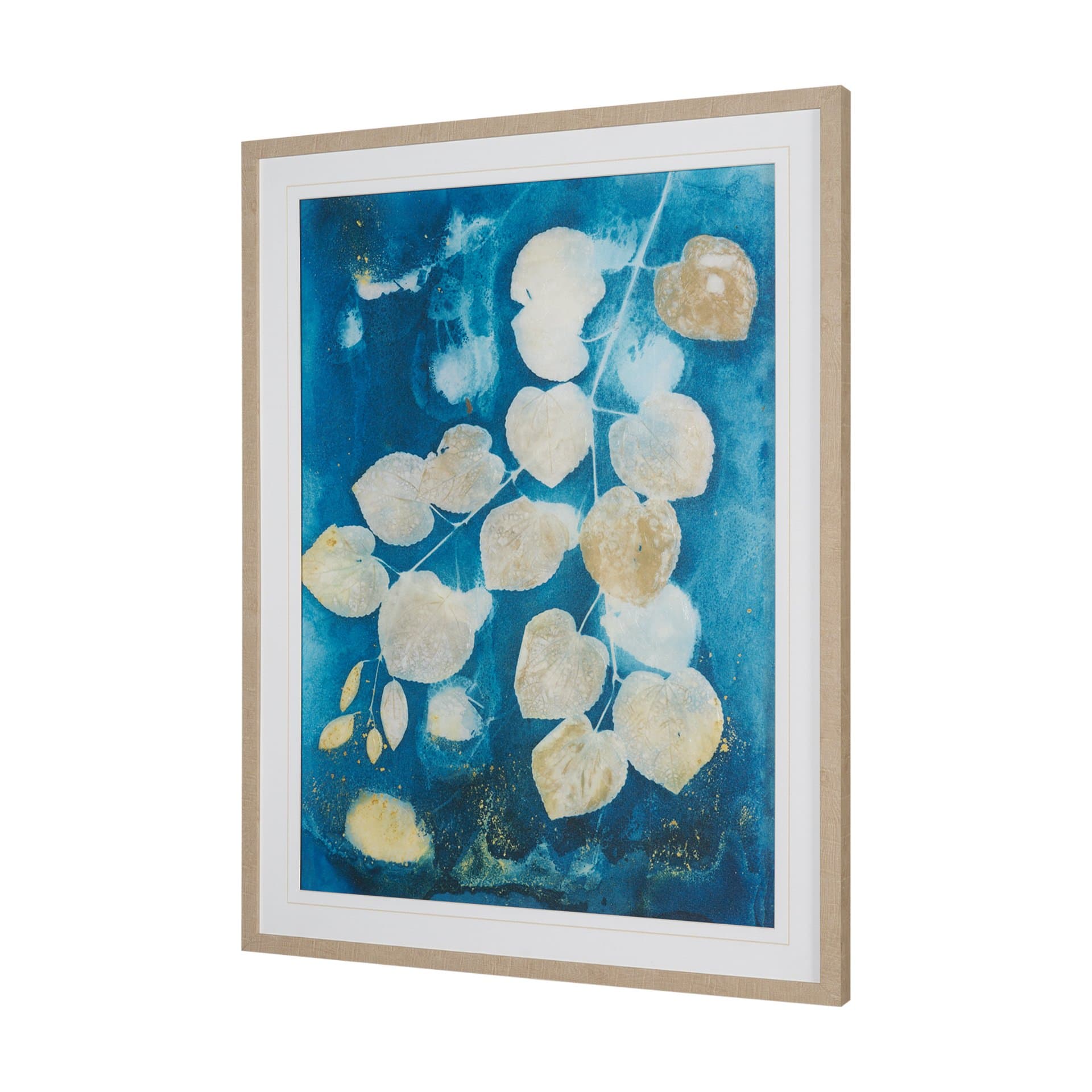 Redbud River by Liz St. Andre Hand-Embellished Textured Framed Artwork Matted under Glass — product photograph