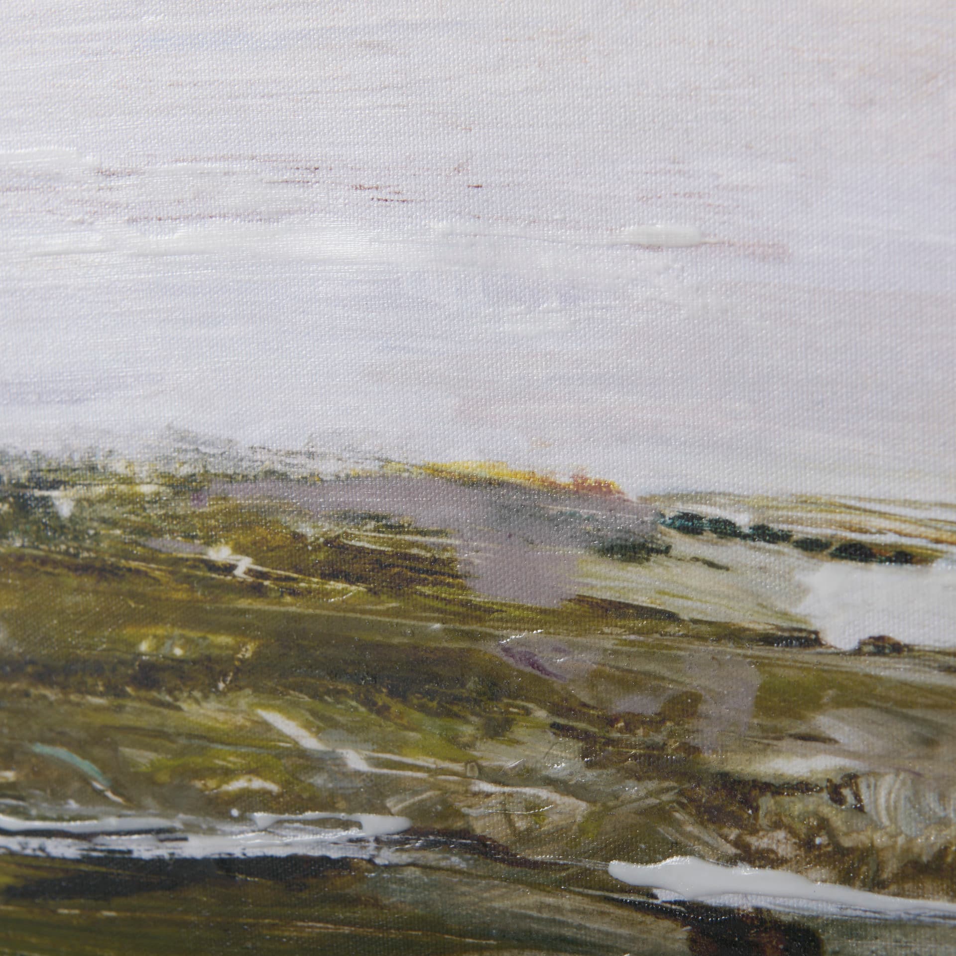 Sea View by Mercana Studio a Hand Embellished Textured Framed Canvas — product photograph