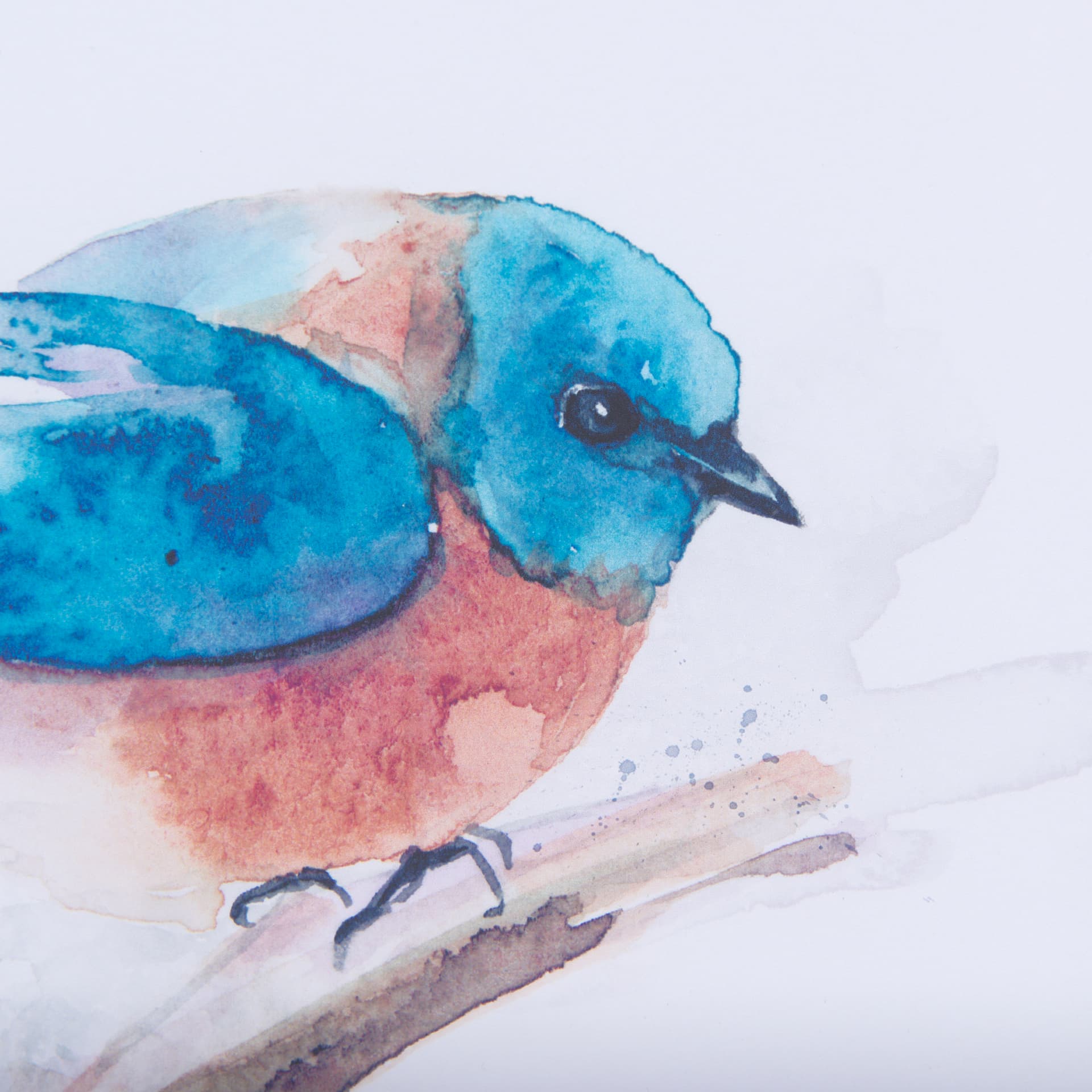 Eastern Blue IV by Mercana Studio a Hand Embellished Textured Framed Art Print Matted under Glass — product photograph