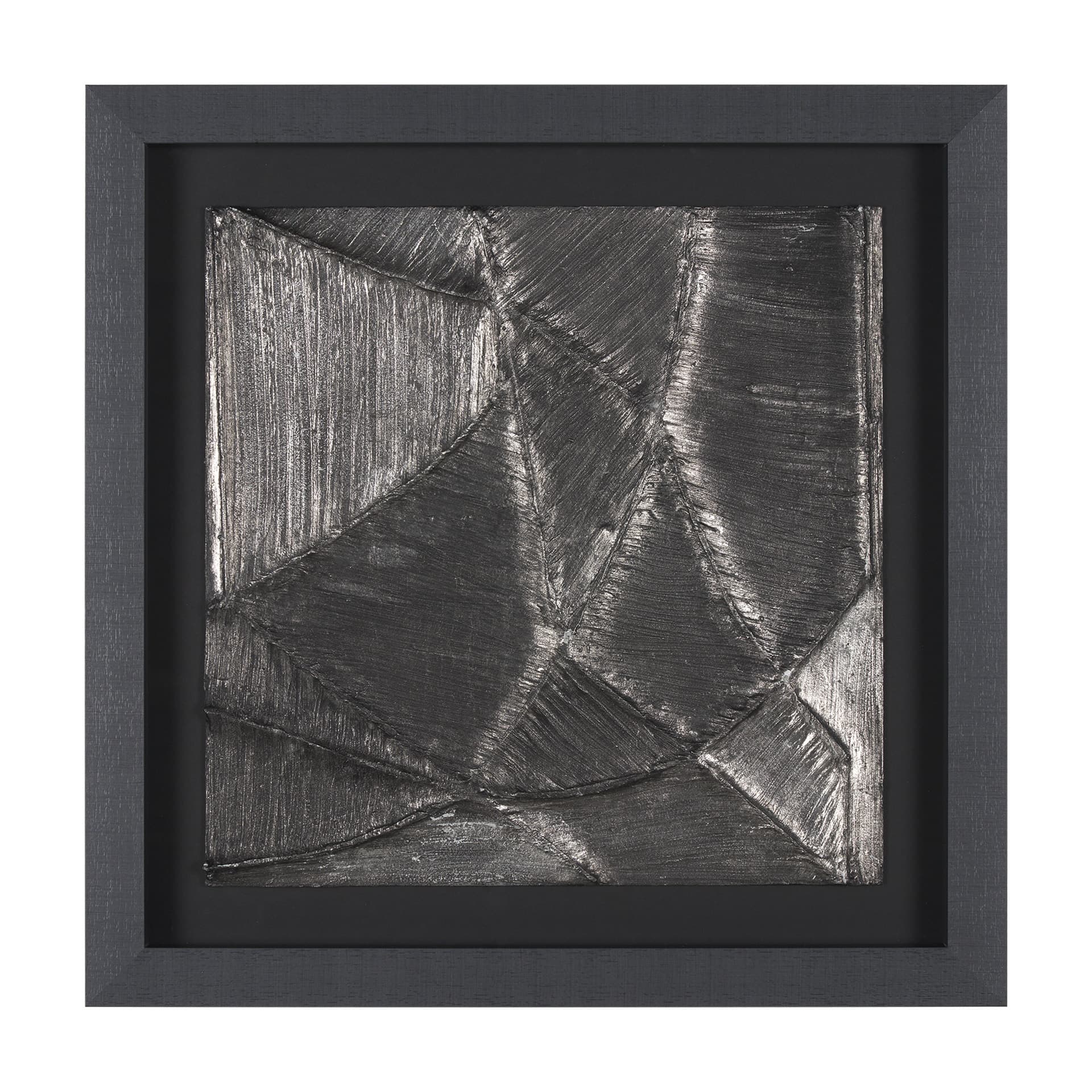 Spelter by Studio M a handmade Original Framed 3D Textured Artwork under Glass — product photograph