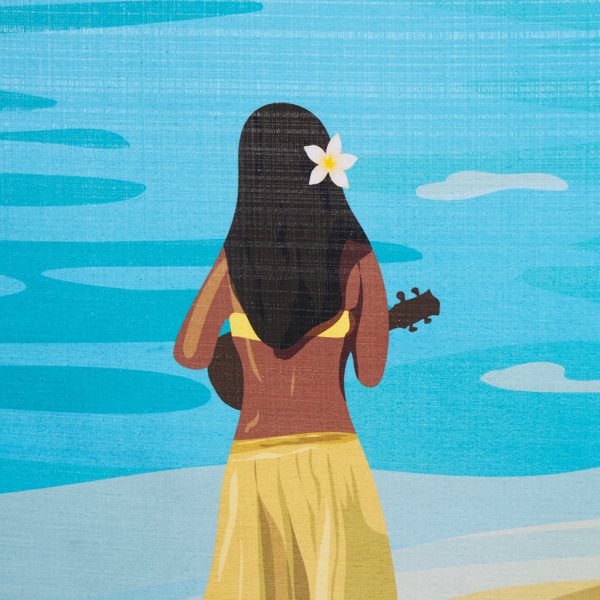 Hawaii Go USA (L) by Mercana Studio a Hand Embellished Decograph Framed Art Print — product photograph