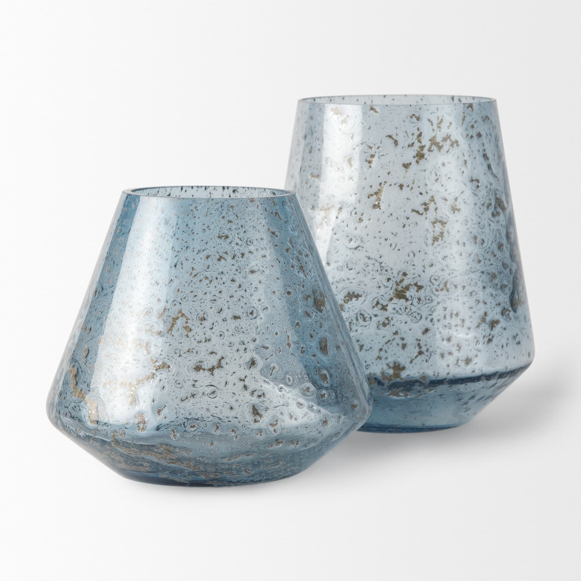 Robyn Tall Blue Glass Vase — product photograph