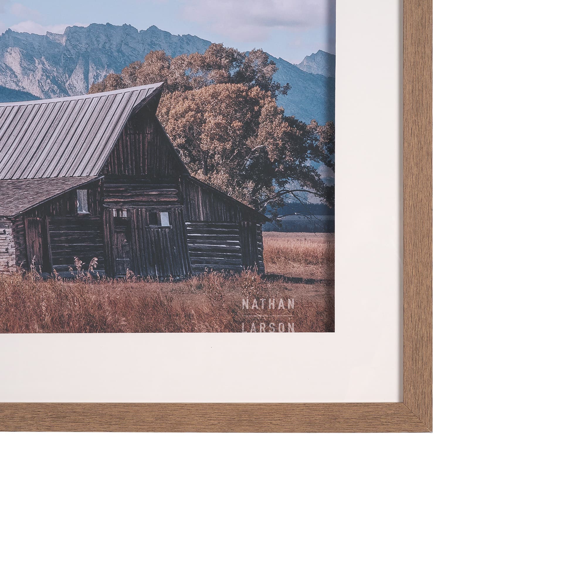 Historic Row IV by Nathan Larson a Framed Photo Art Print Matted under Glass — product photograph