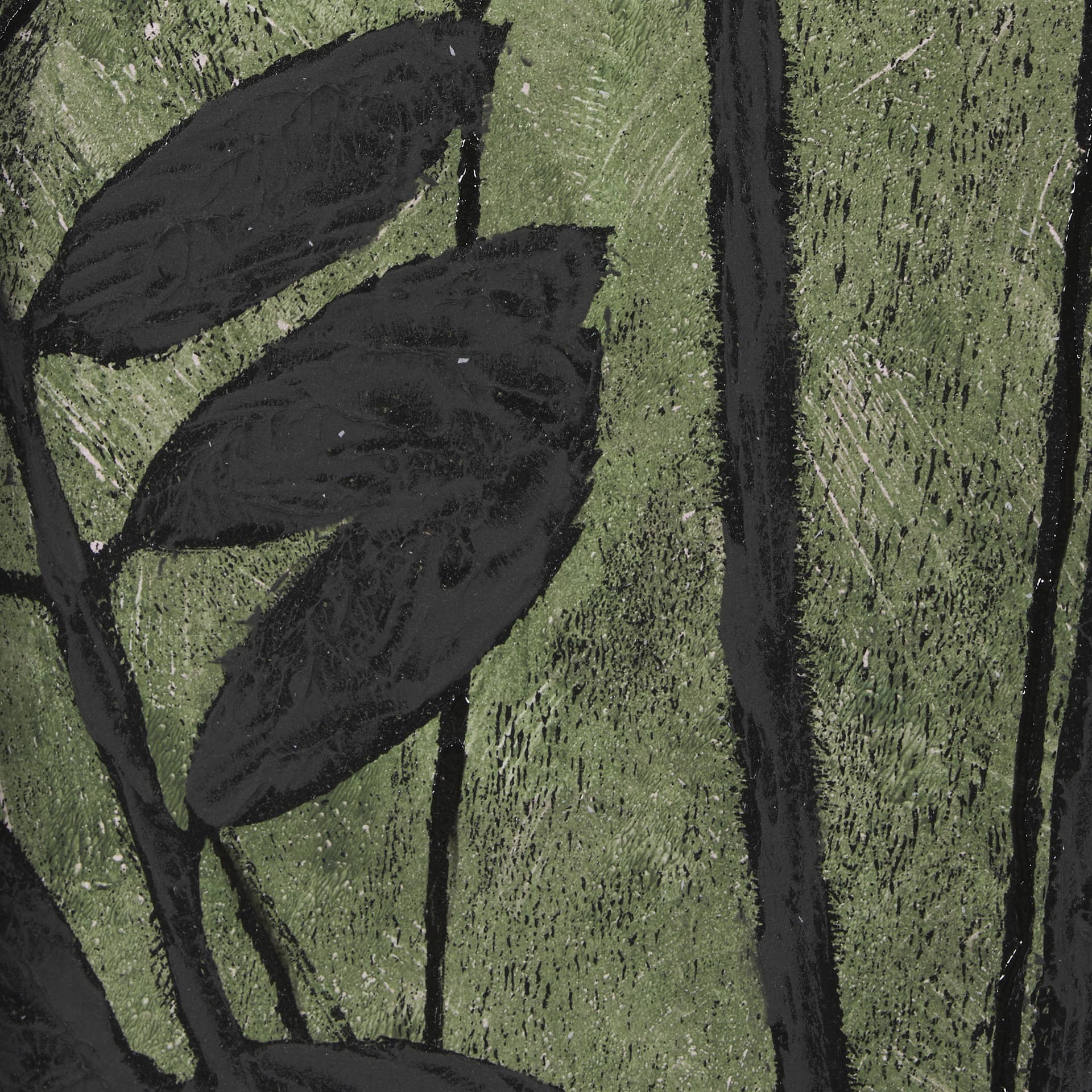 Etched Silouette V by Mercana Studio a Hand Embellished Textured Framed Art Print — product photograph