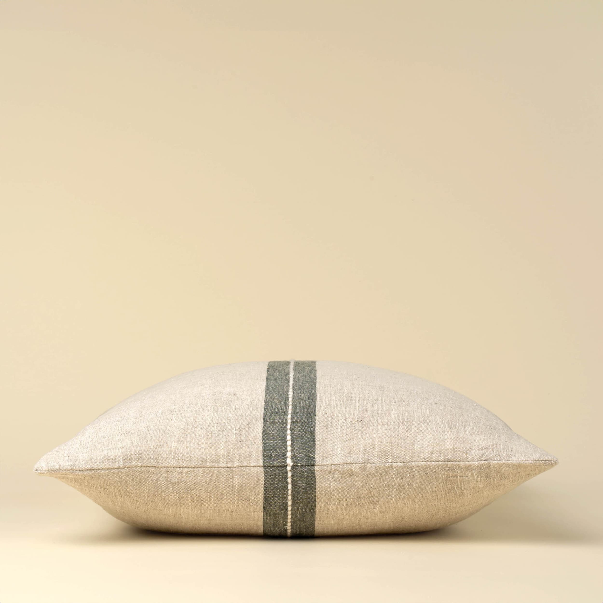 Emmett 20x20 Linen Pillow, Natural Cover — product photograph