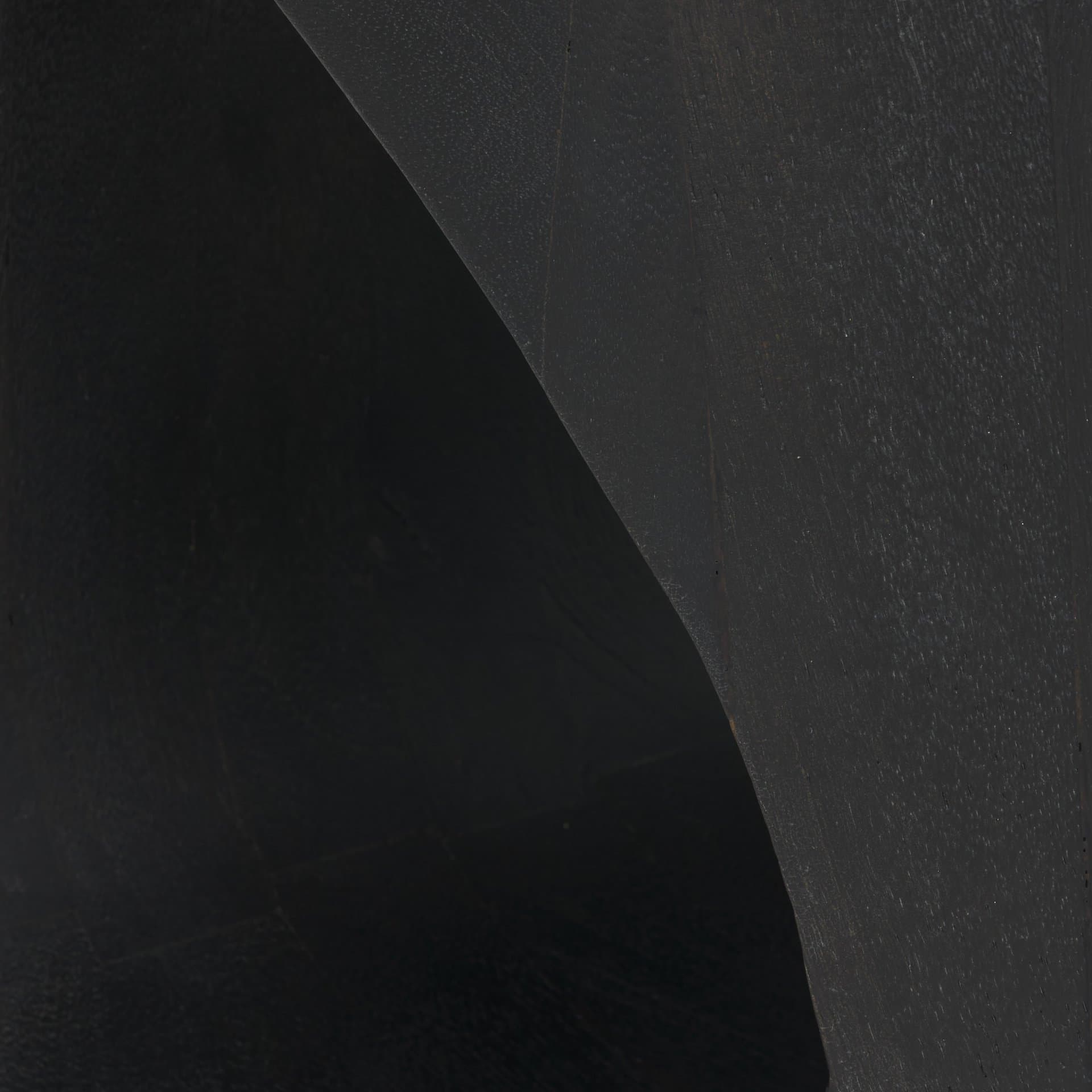 Cove Dark Brown Sculptural Open Side Table — product photograph