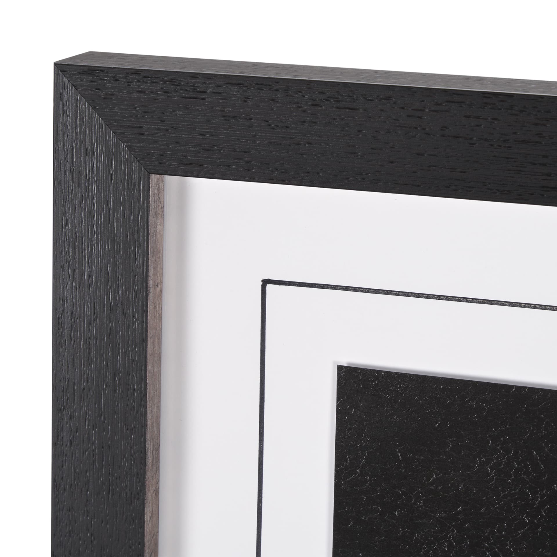 Custom Black Glimpse I by Mercana Studio Hand Embellished Framed Photo Art Print Matted under Glass — product photograph