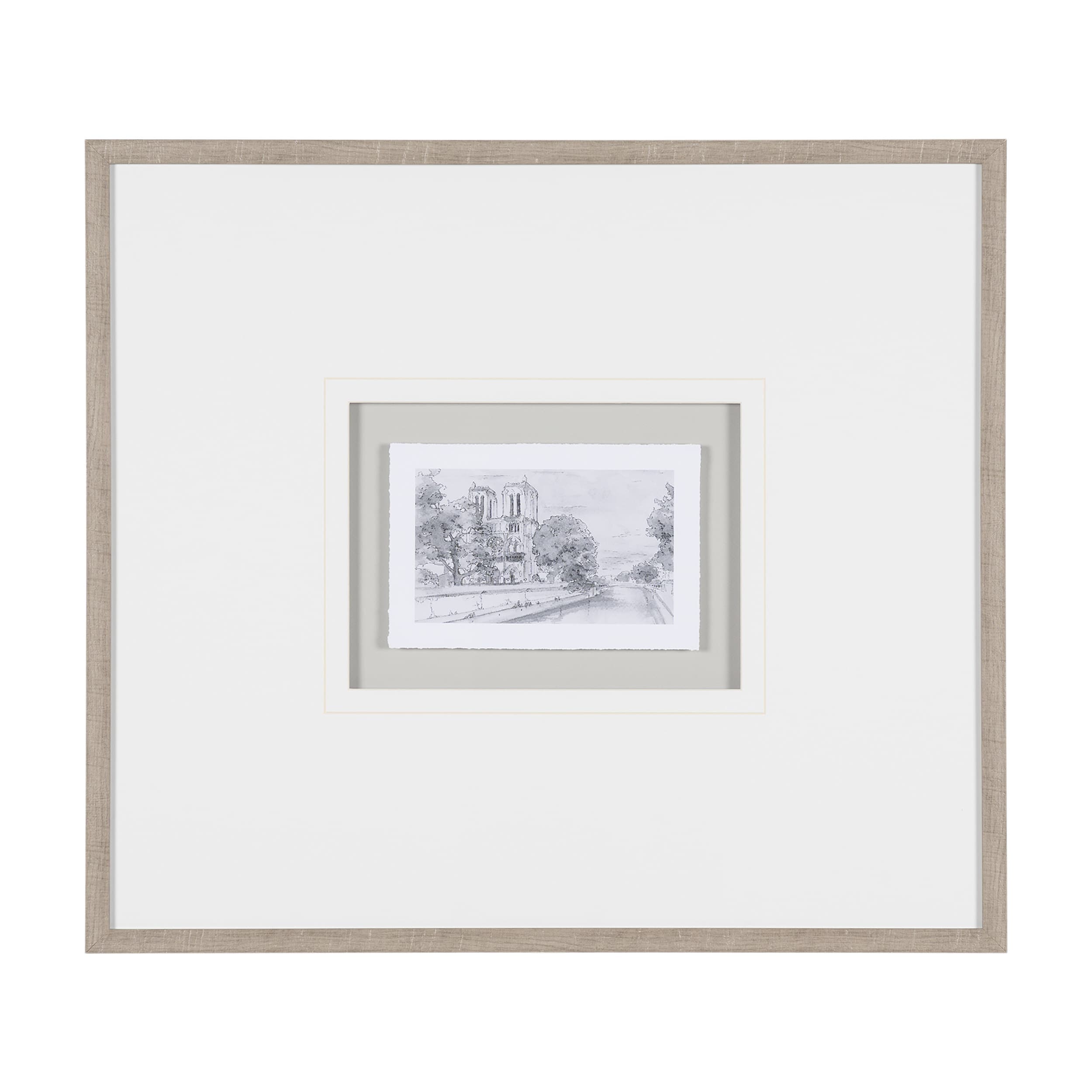 Water Side I by PanPan a Framed Art Print Matted under Glass — product photograph
