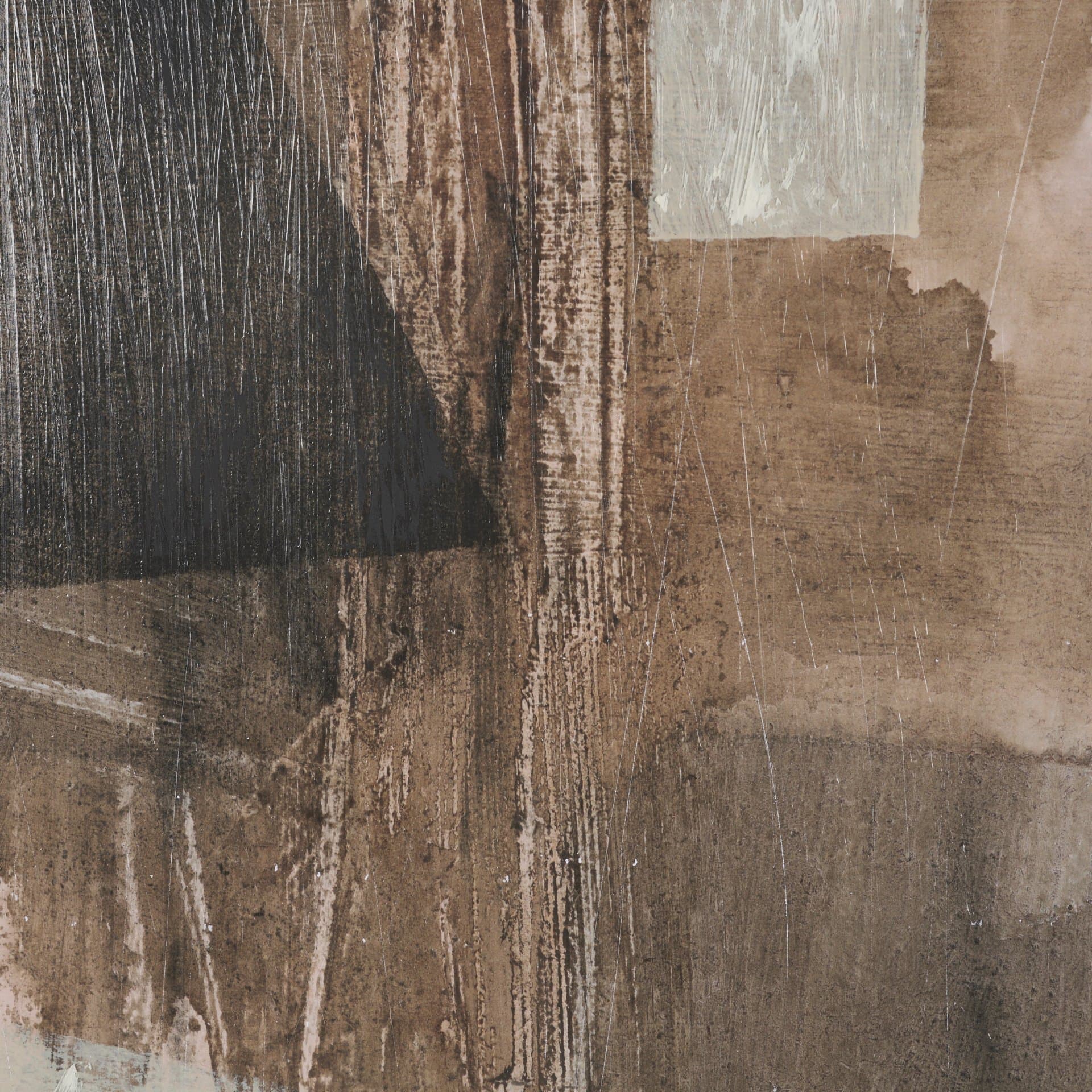 Fault Geometry I by Mercana Studio Hand-Embellished Textured Framed Artwork Matted under Glass — product photograph