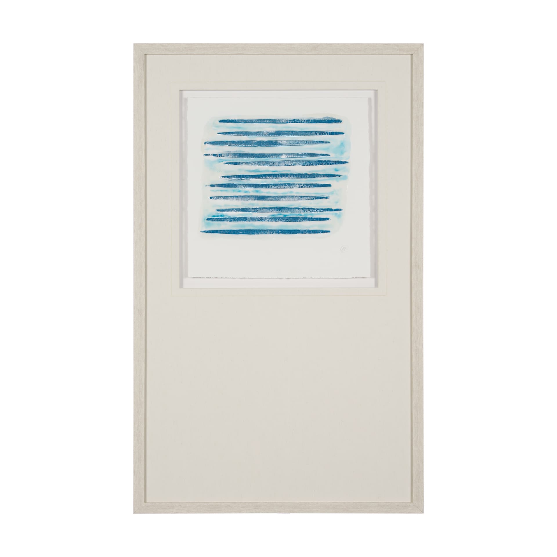 Calm River Blue II by Studio M a handmade Original Framed Artwork under Glass — product photograph