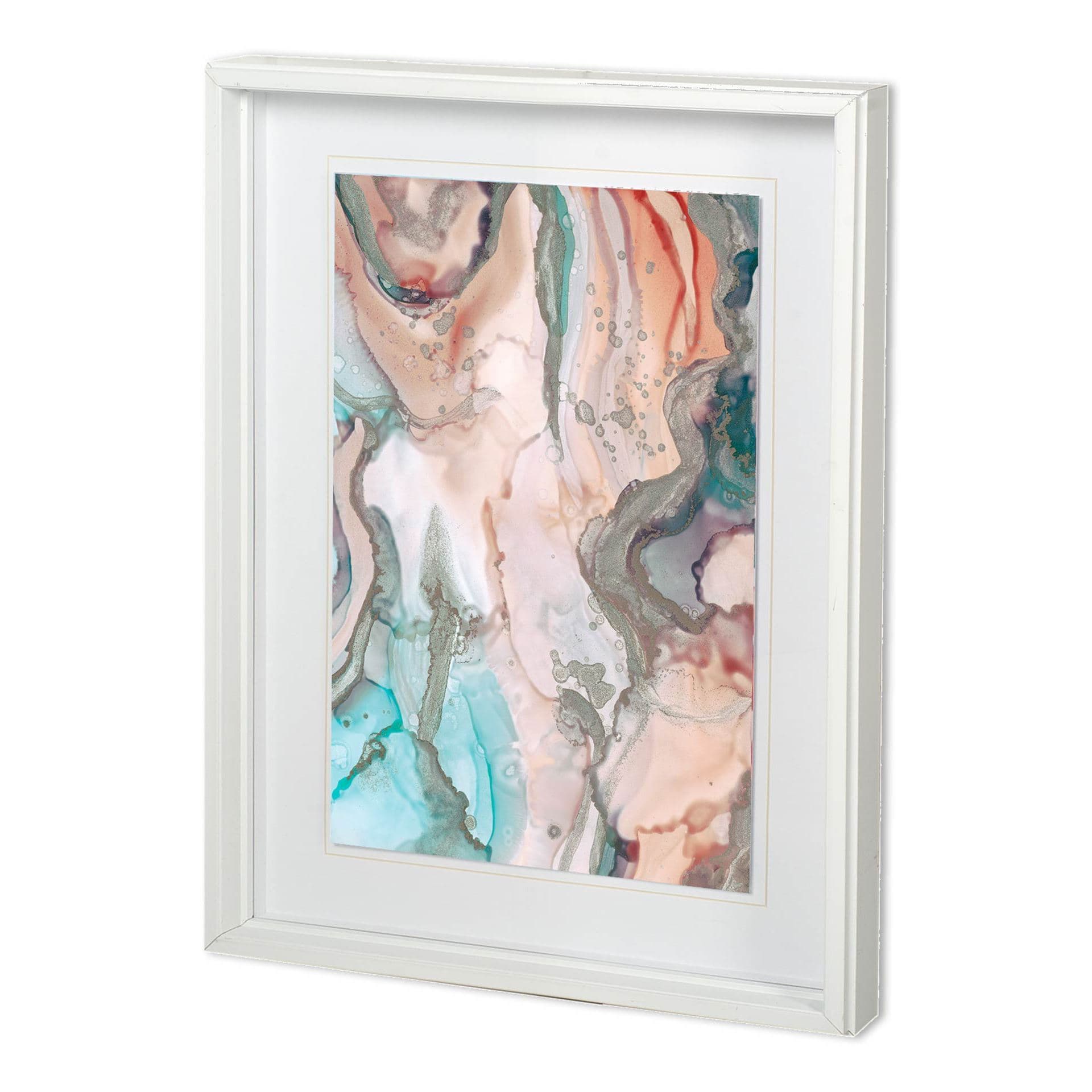 Gatineau I by Mercana Studio a Hand Embellished Textured Framed Art Print Matted under Glass — product photograph