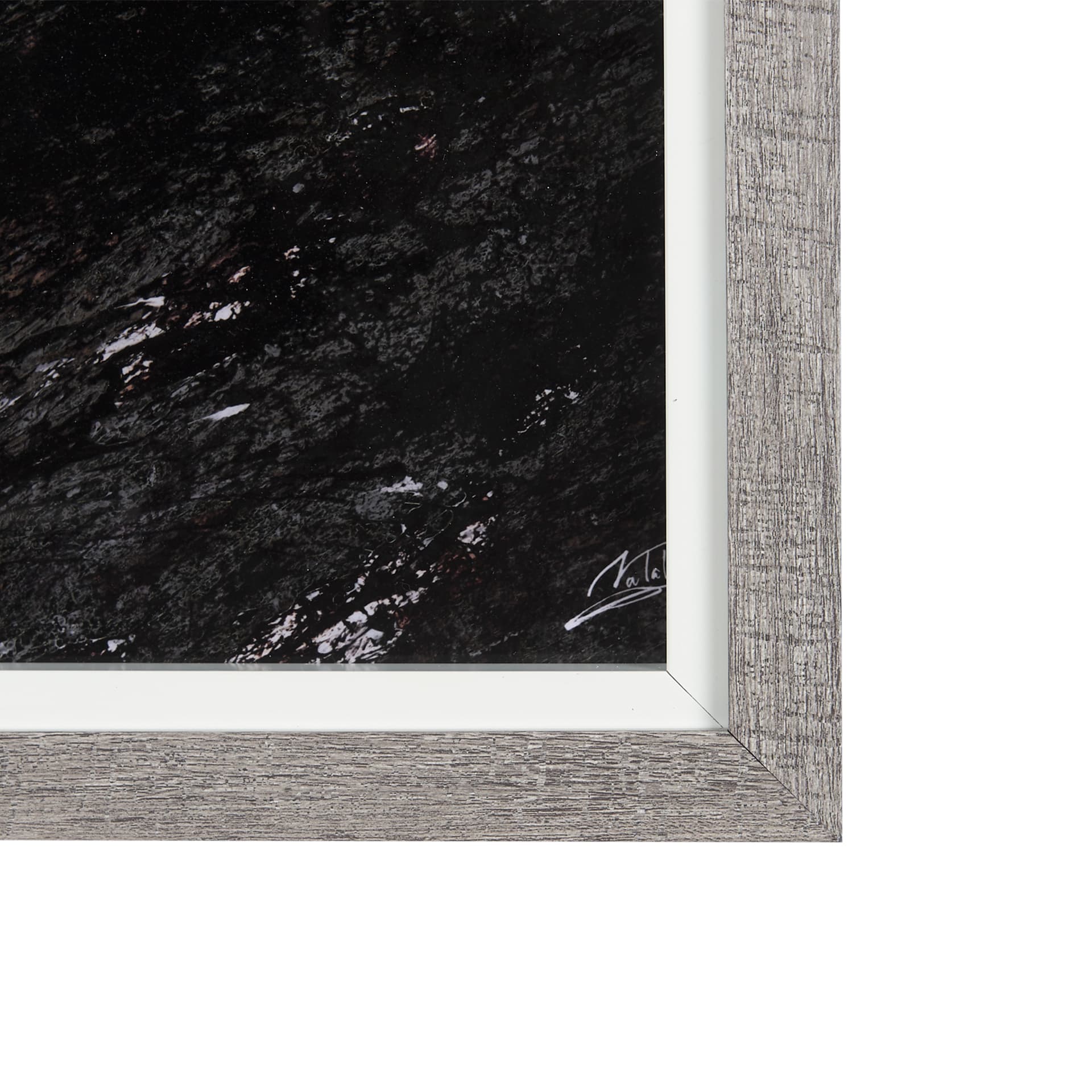 Sakura Rain II by Mercana Studio a Hand Embellished Textured Framed Art Print Matted under Glass — product photograph
