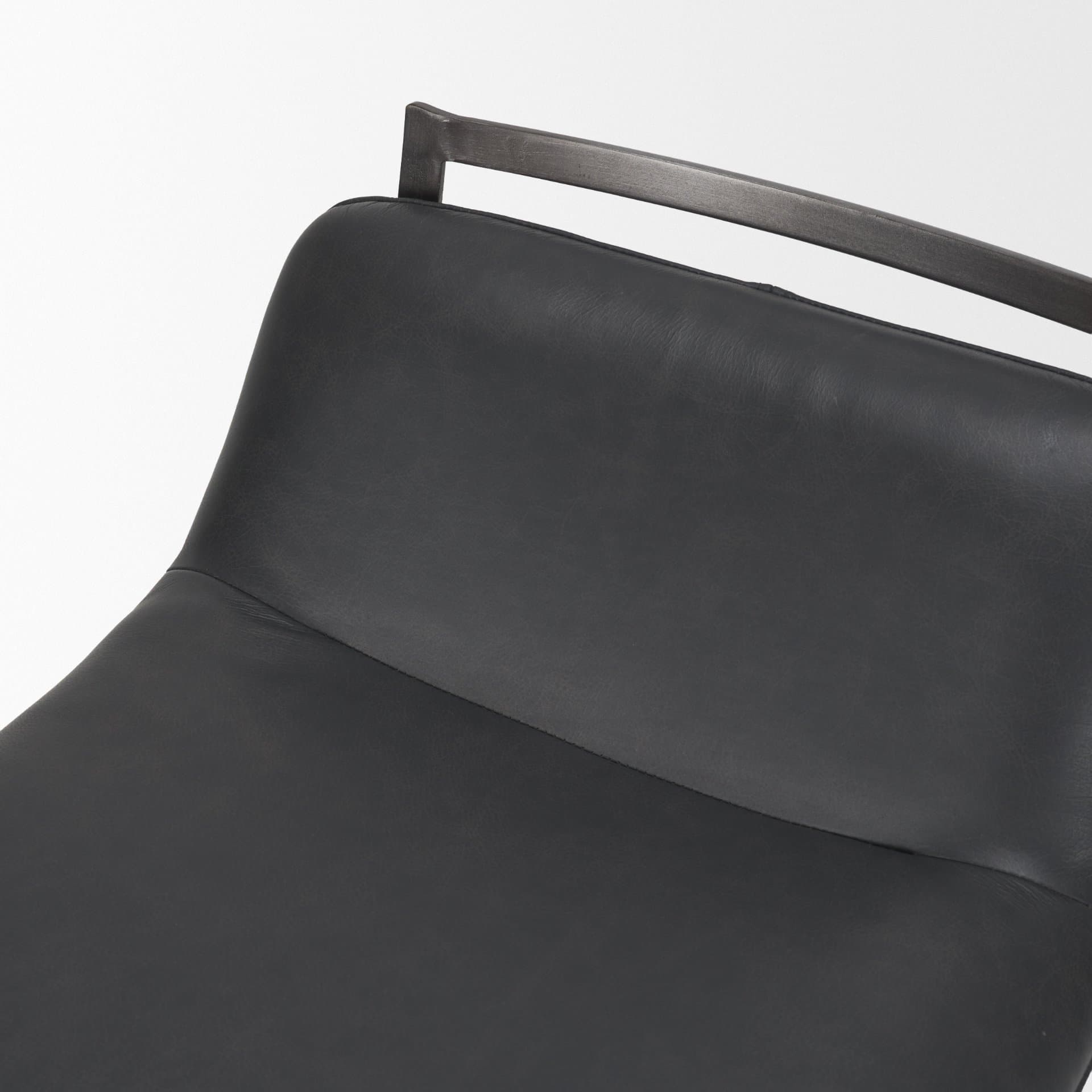 Kavalan Backless 33.5in Seat Counter Stool | Chocolate Leather — product photograph
