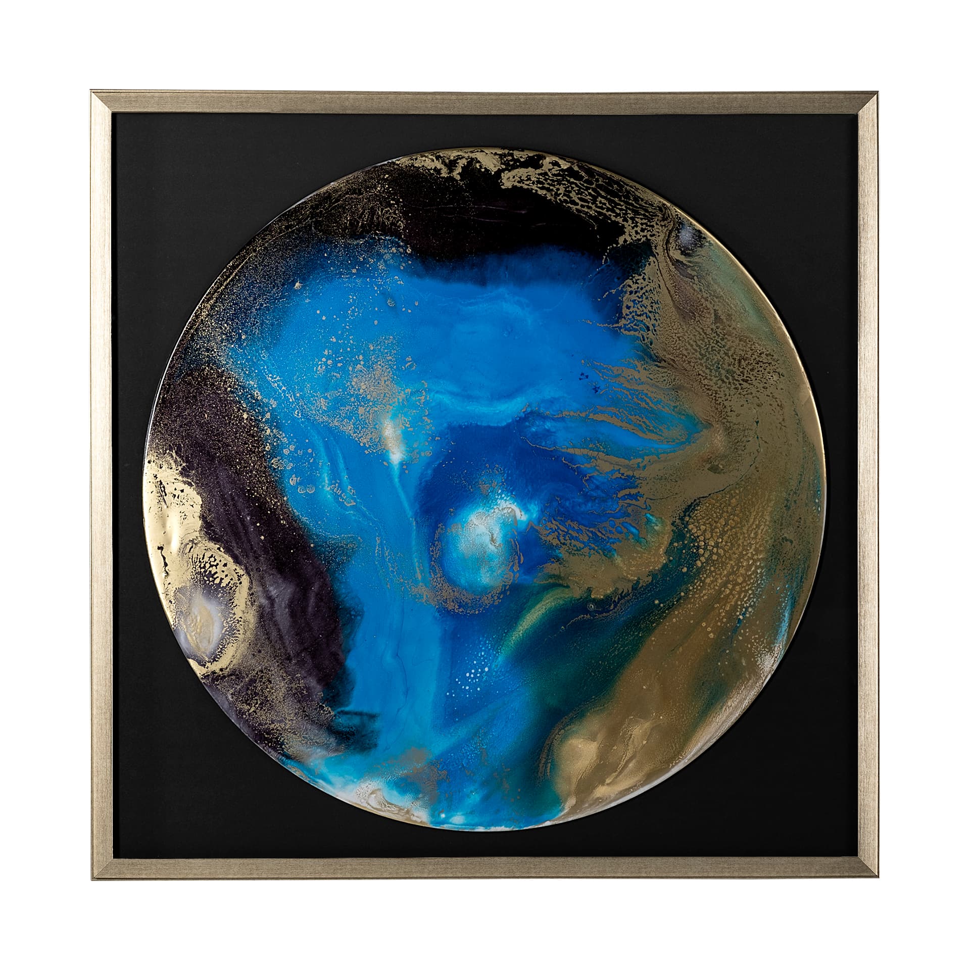 Blue Planet by Barbara Mercado a Framed Art Print Matted under Glass — product photograph