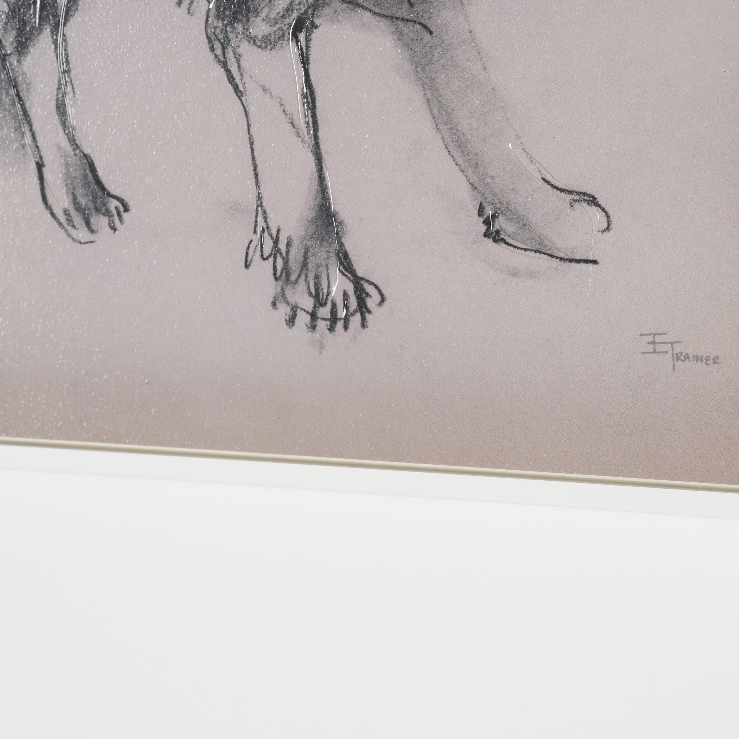 Border Collie by Mercana Studio Hand-Embellished Framed Artwork Matted under Glass — product photograph