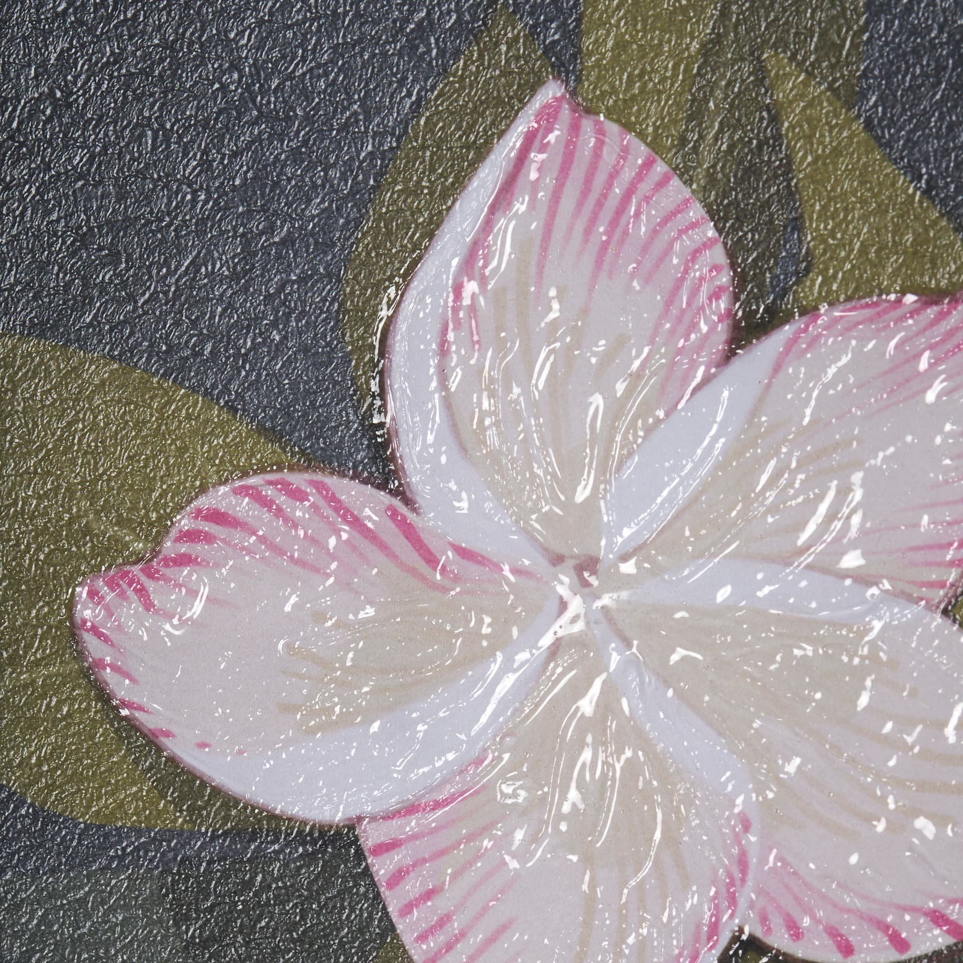 Flower Portrait III by Mercana Studio Hand Embellished Textured Framed Art Print Matted under Glass — product photograph