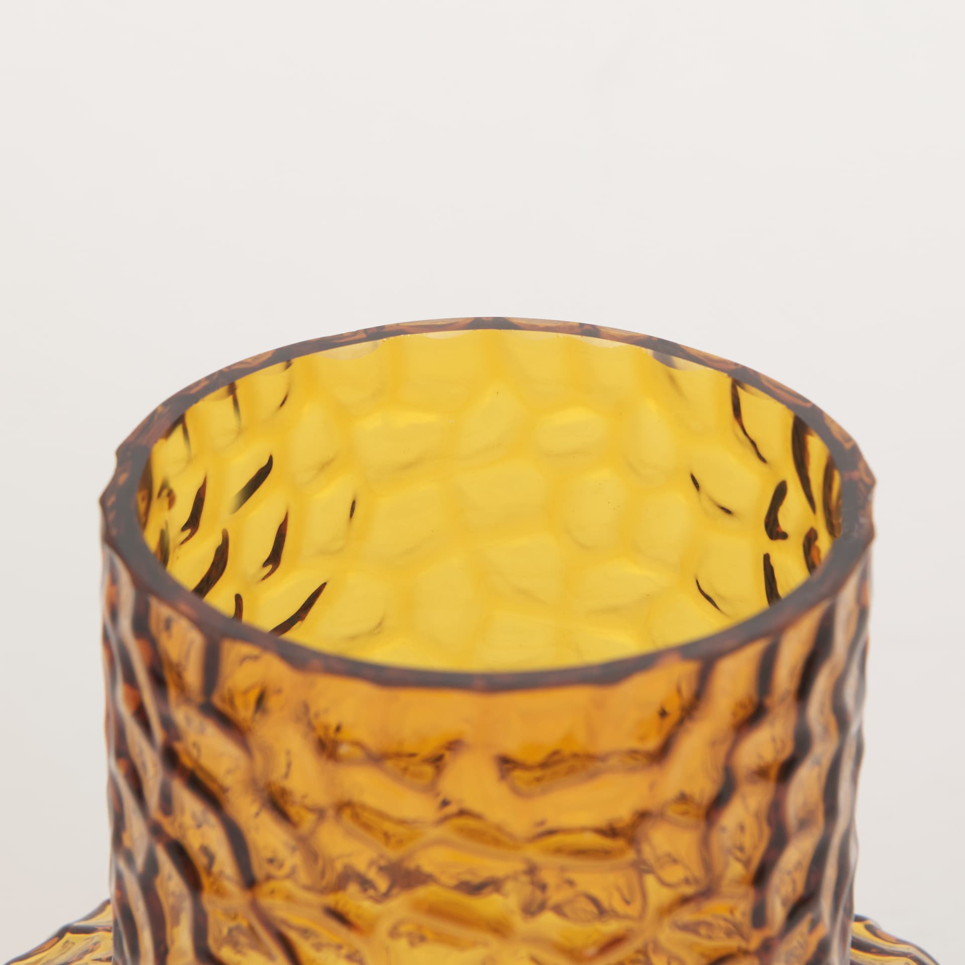 Jolene 7" Amber Waterglass Glass Vase — product photograph