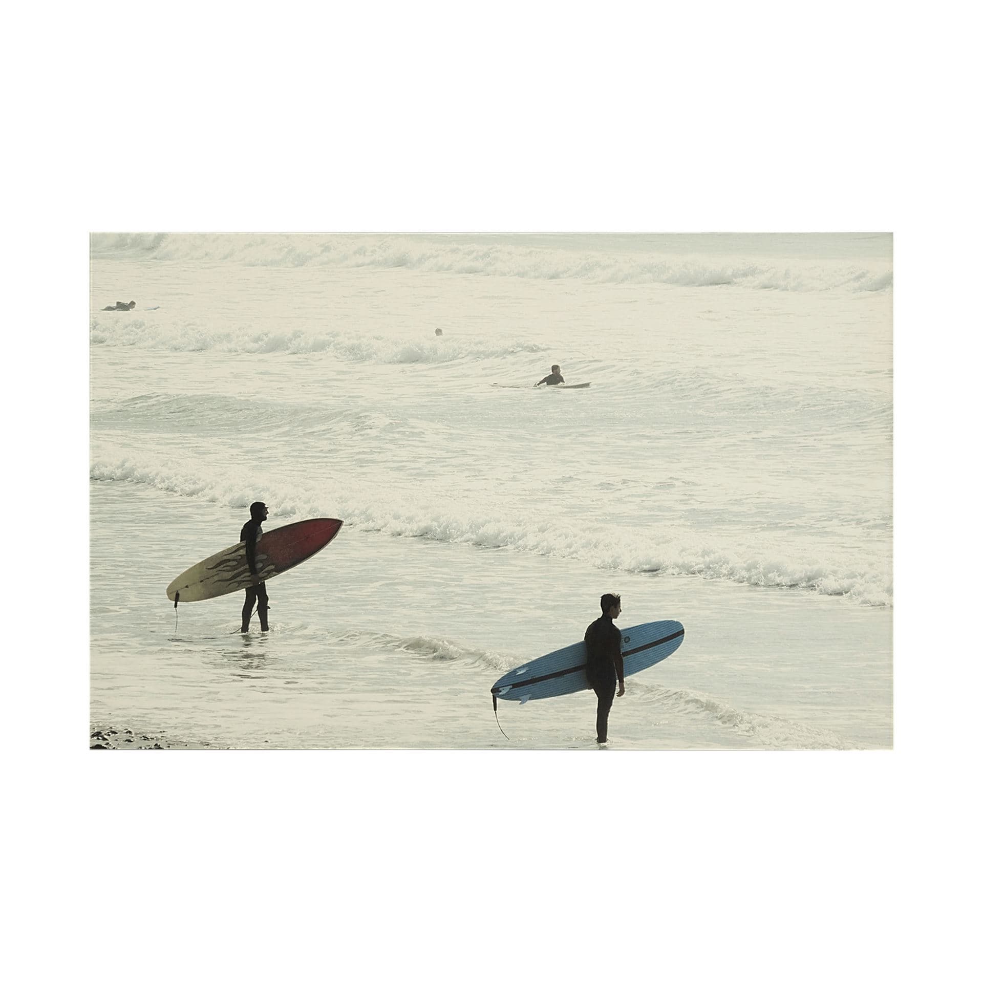 Serene Surf by Urban Octopus a Hand Embellished Textured Canvas — product photograph