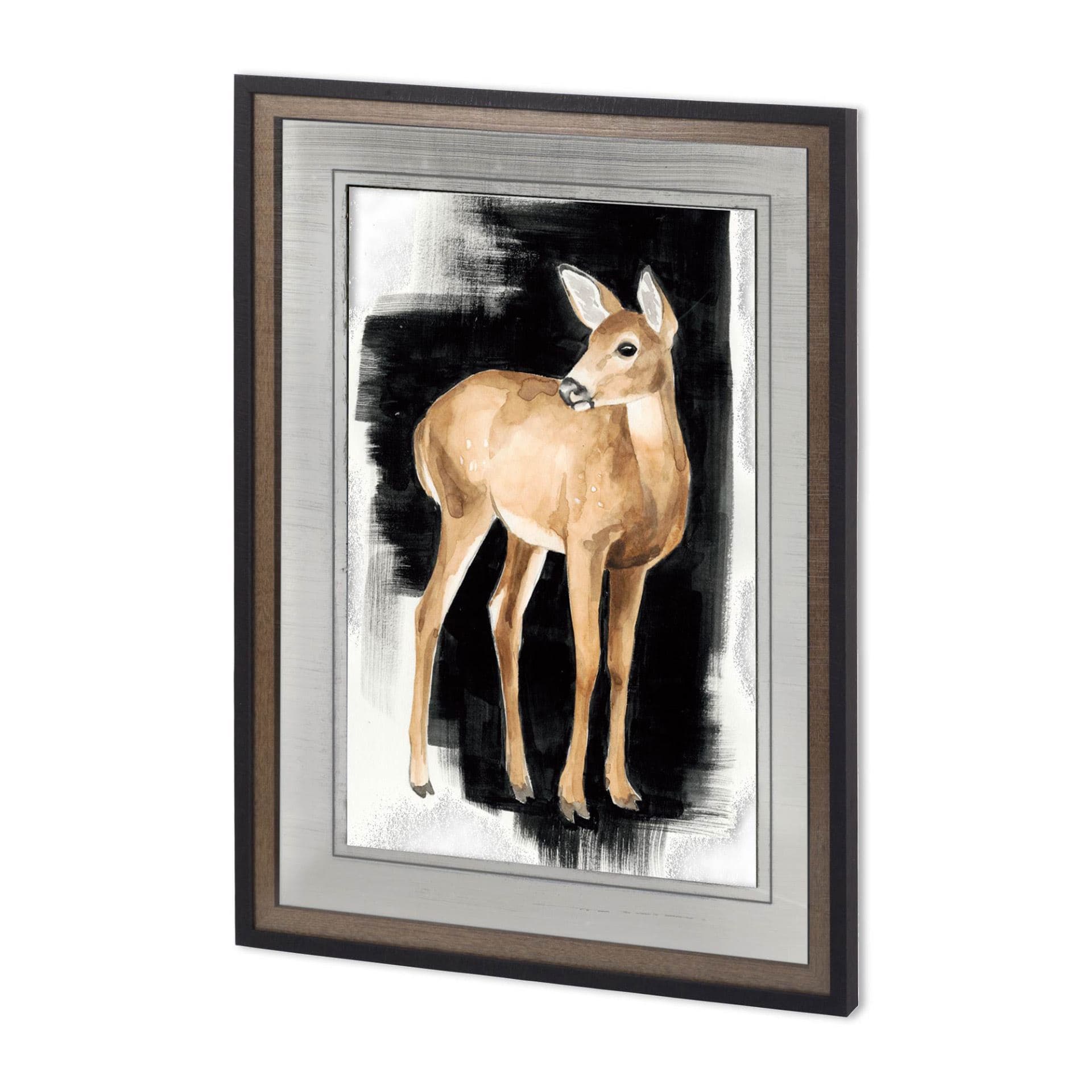 Custom Nocturnal II by Grace Popp a Hand Embellished Textured Framed Art Print Matted under Glass — product photograph