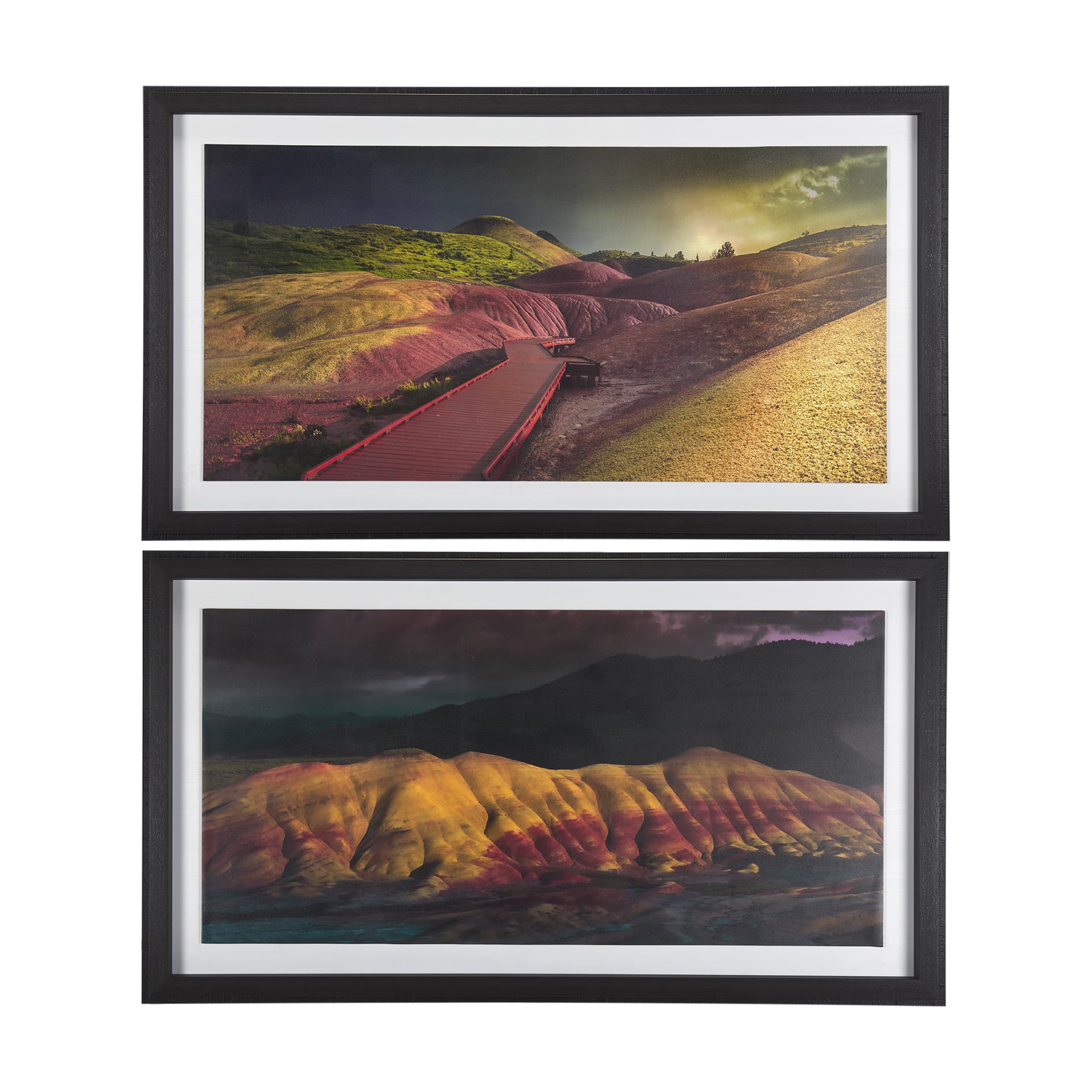 John Day I by Chad Mackay a Hand Embellished Textured Framed Photo Art Print — product photograph