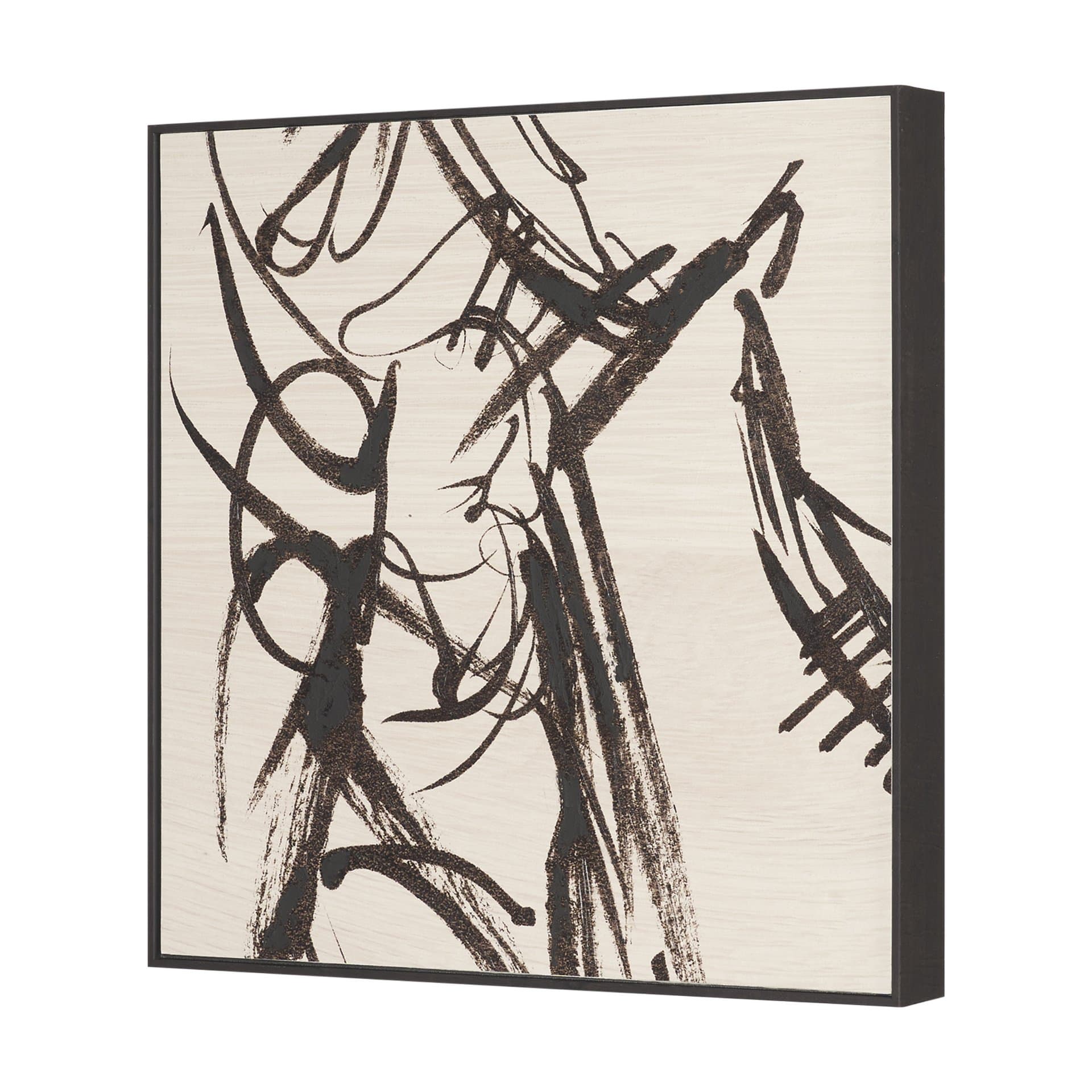 Sculptured Chaos IV by Mercana Studio Hand Embellished Textured Framed Artwork — product photograph