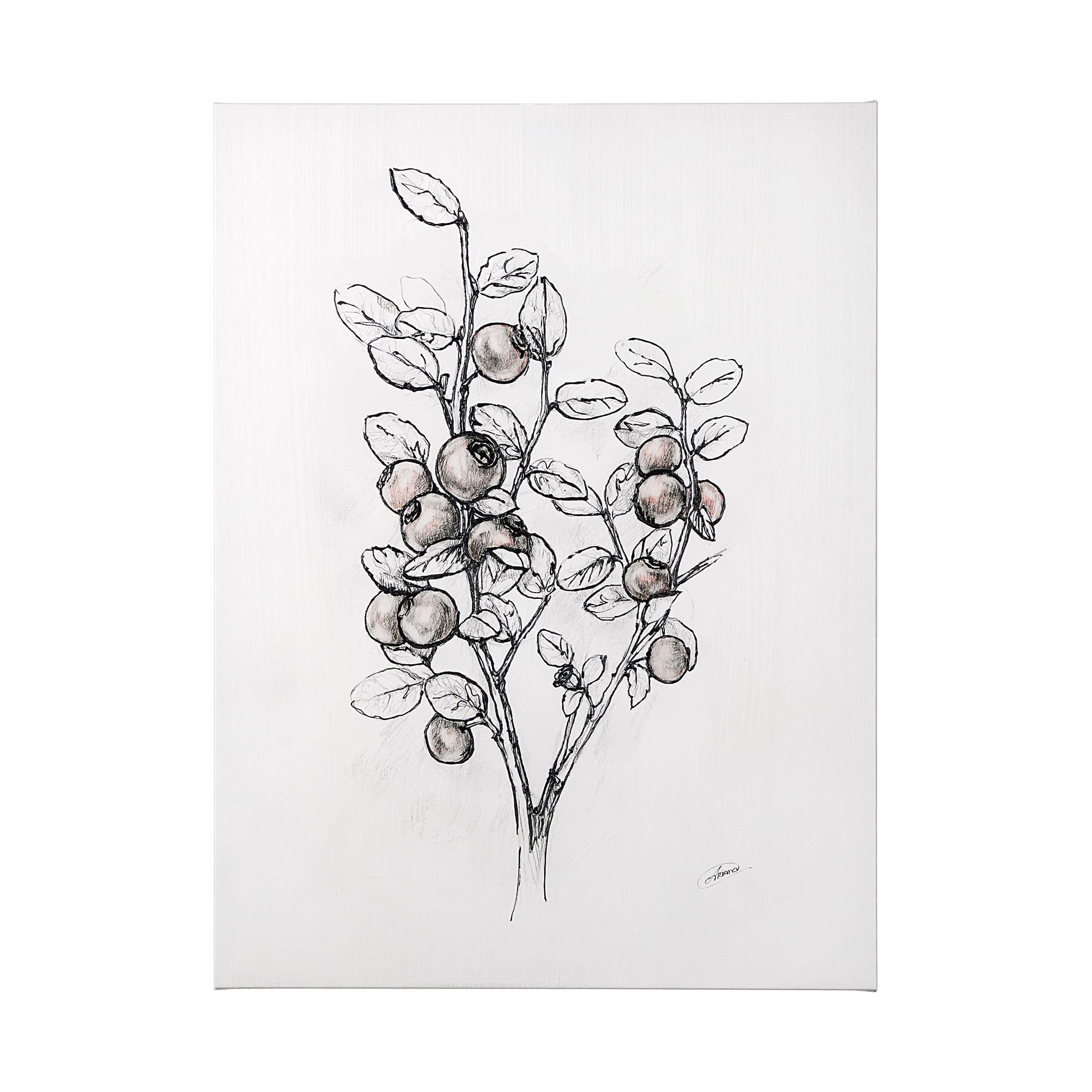 Wildberry Collection Hucklberry by Ariana a Hand Embellished Textured Canvas — product photograph