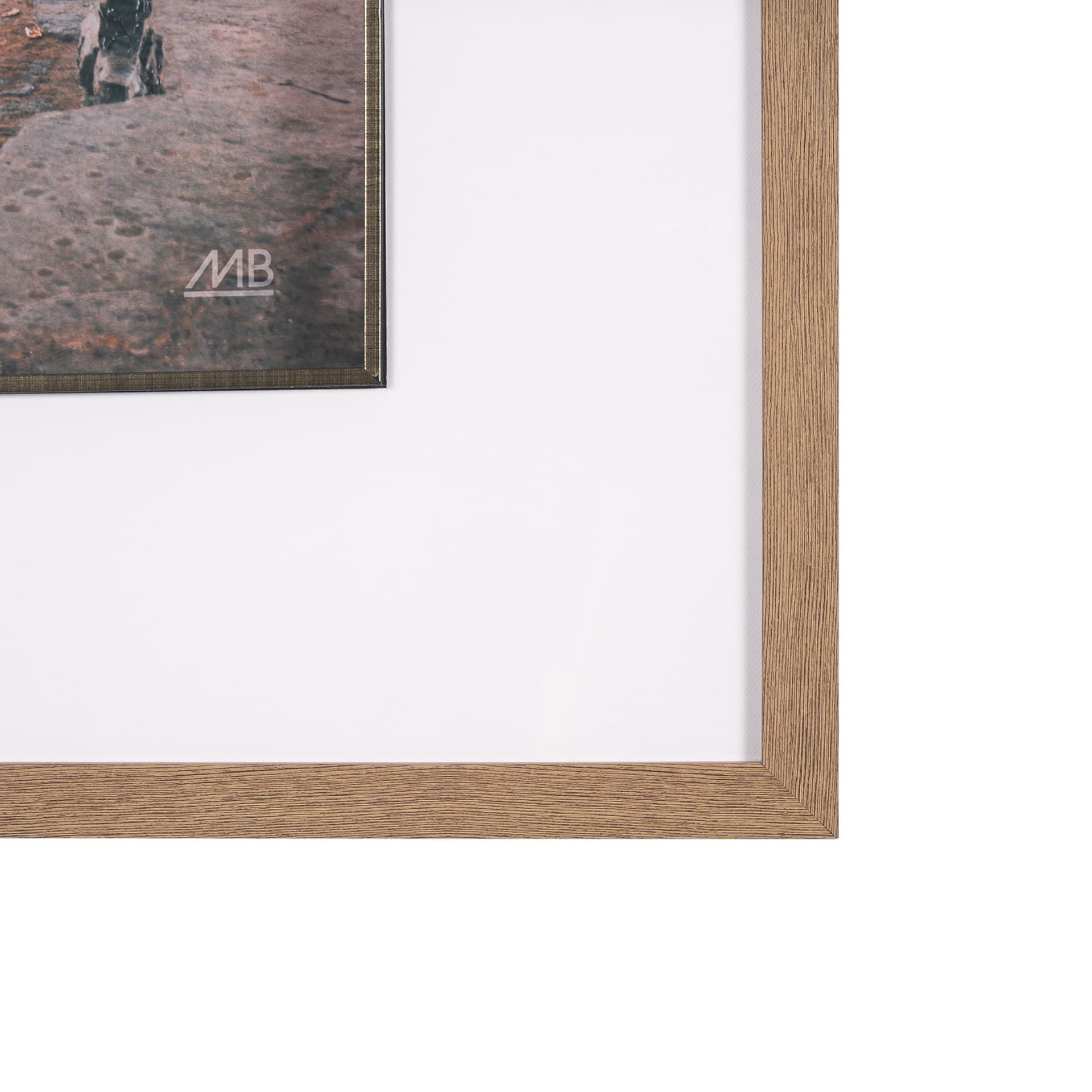 Rocky Shore Hawaii by Max Blakesberg Studios a Hand Embellished Framed Photo Art Print Matted under — product photograph