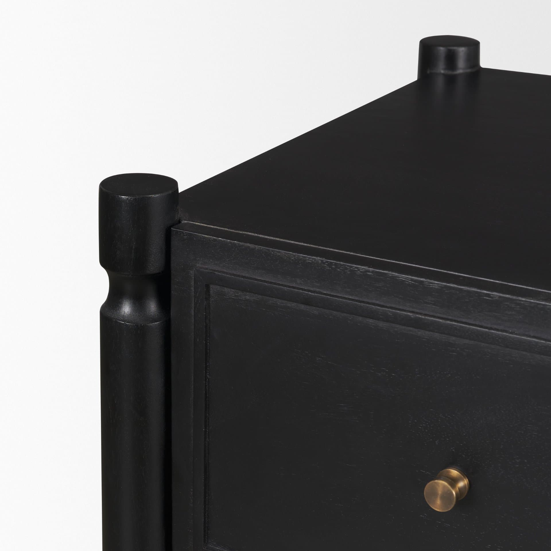 Phil Black Wood 2 Drawer Accent Cabinet — product photograph