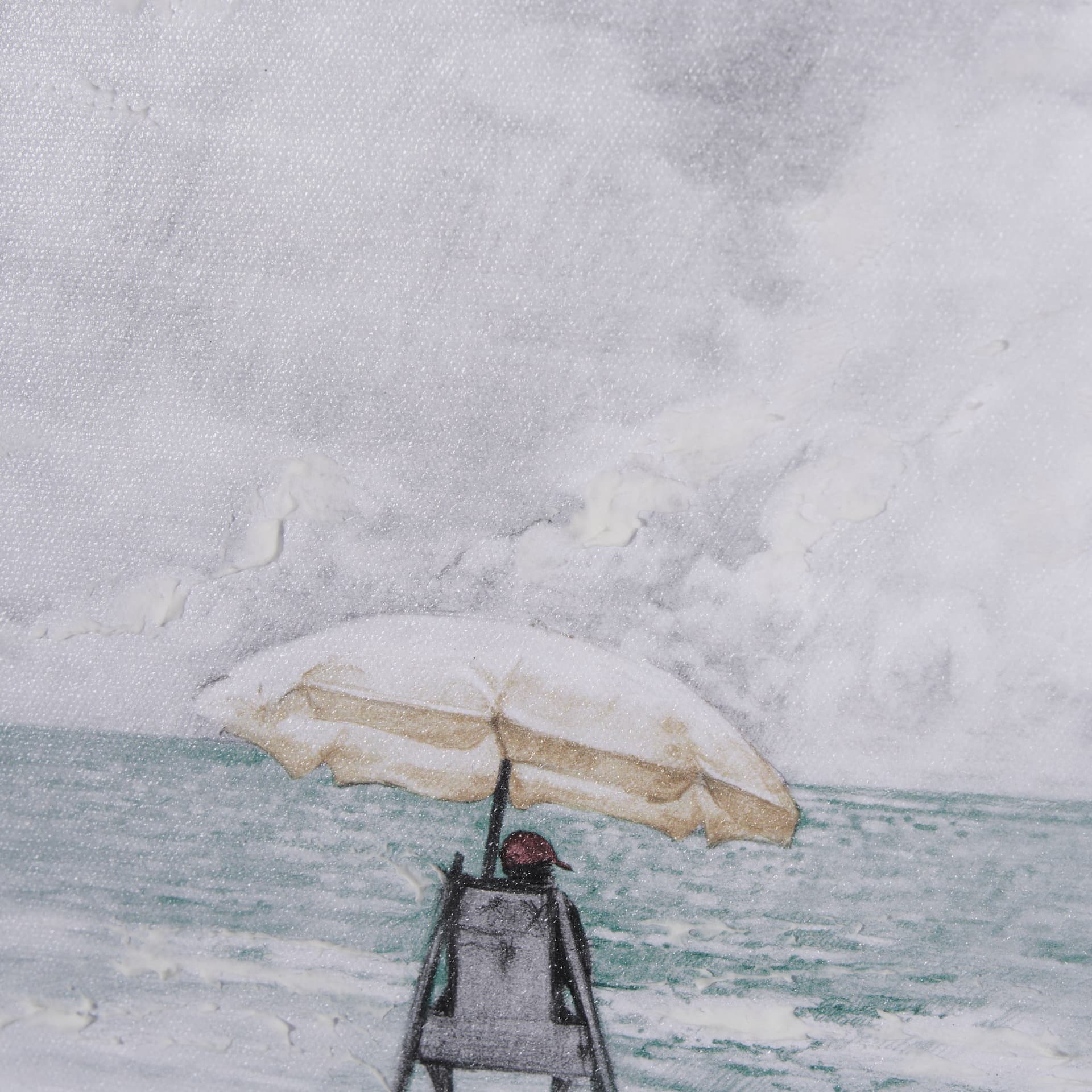Seaside Vacation III by Mercana Studio a Hand Embellished Textured Framed Art Print — product photograph