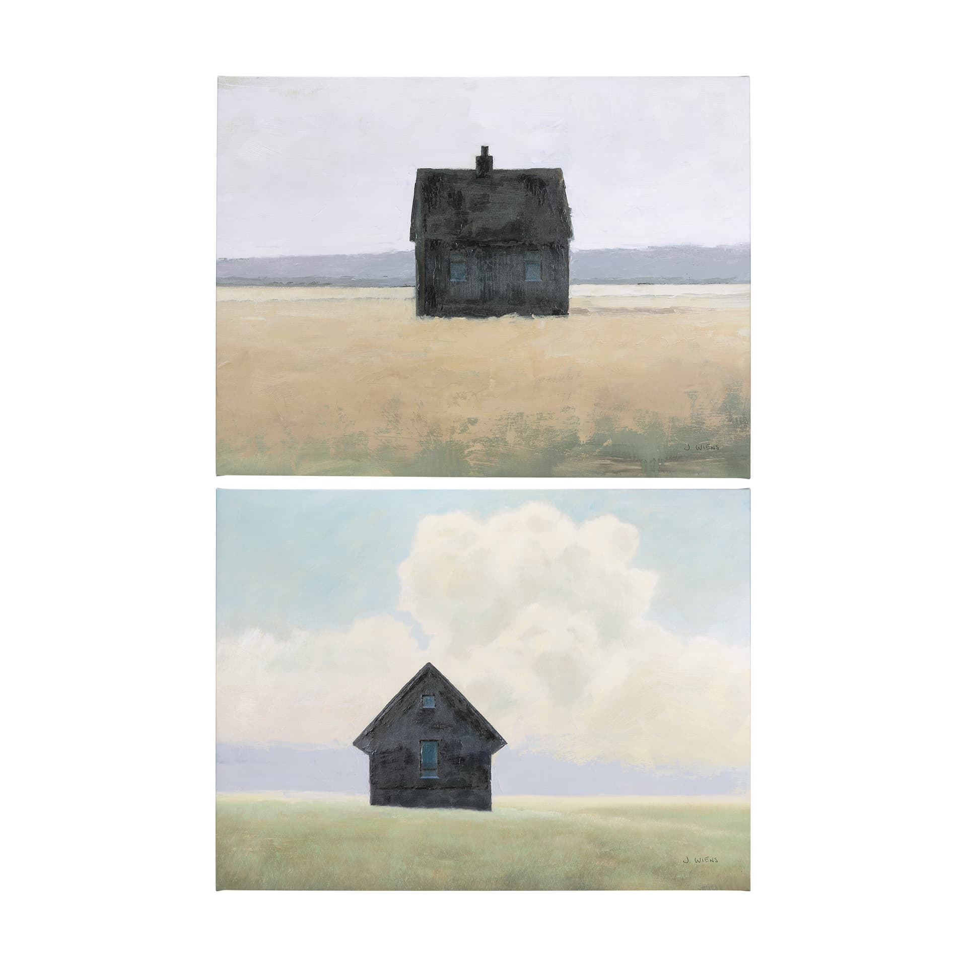 Lonely Landscape I by Mercana Studio a Hand Embellished Textured Canvas — product photograph