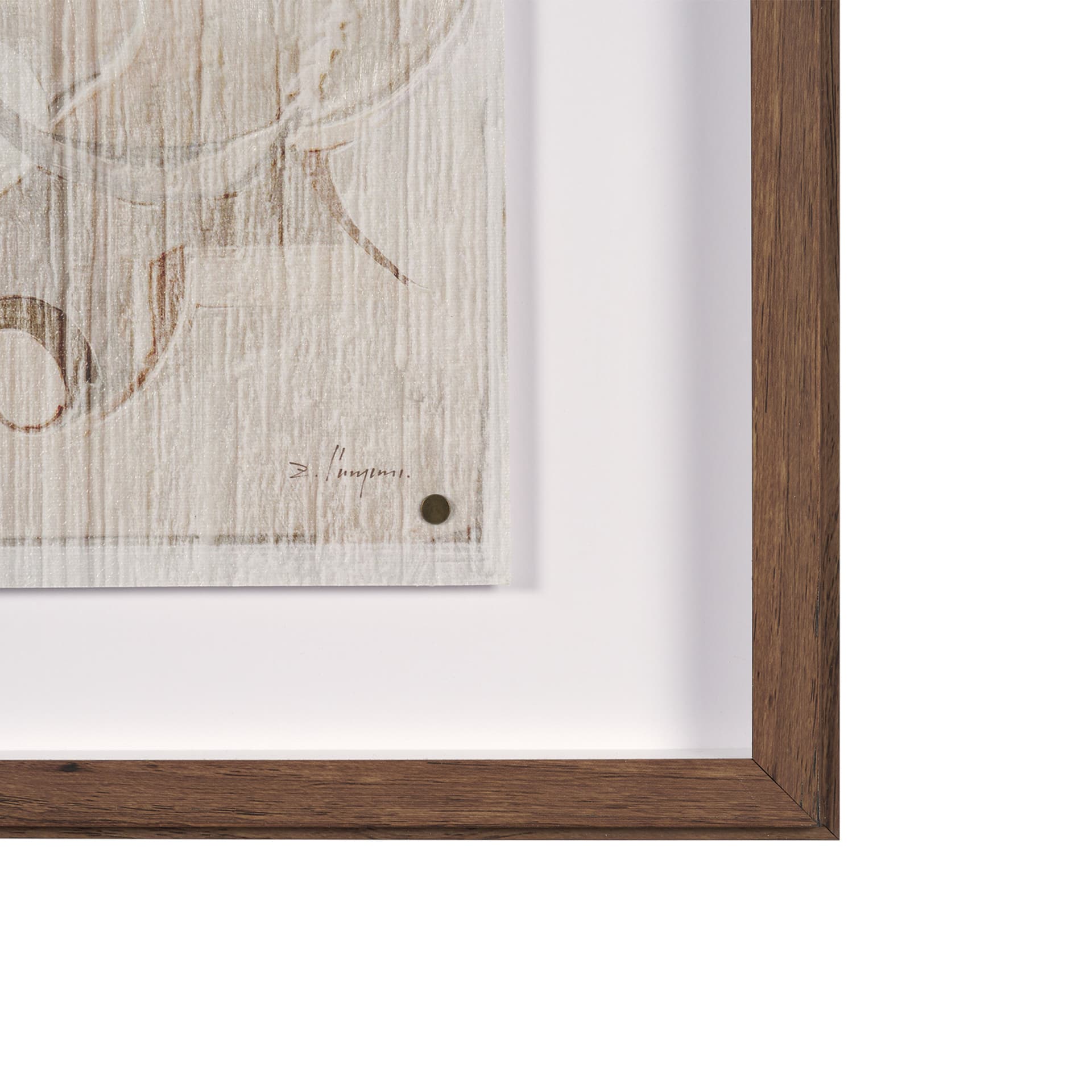 Panel Etching II by Mercana Studio a Hand Embellished Framed Art Print under Glass — product photograph
