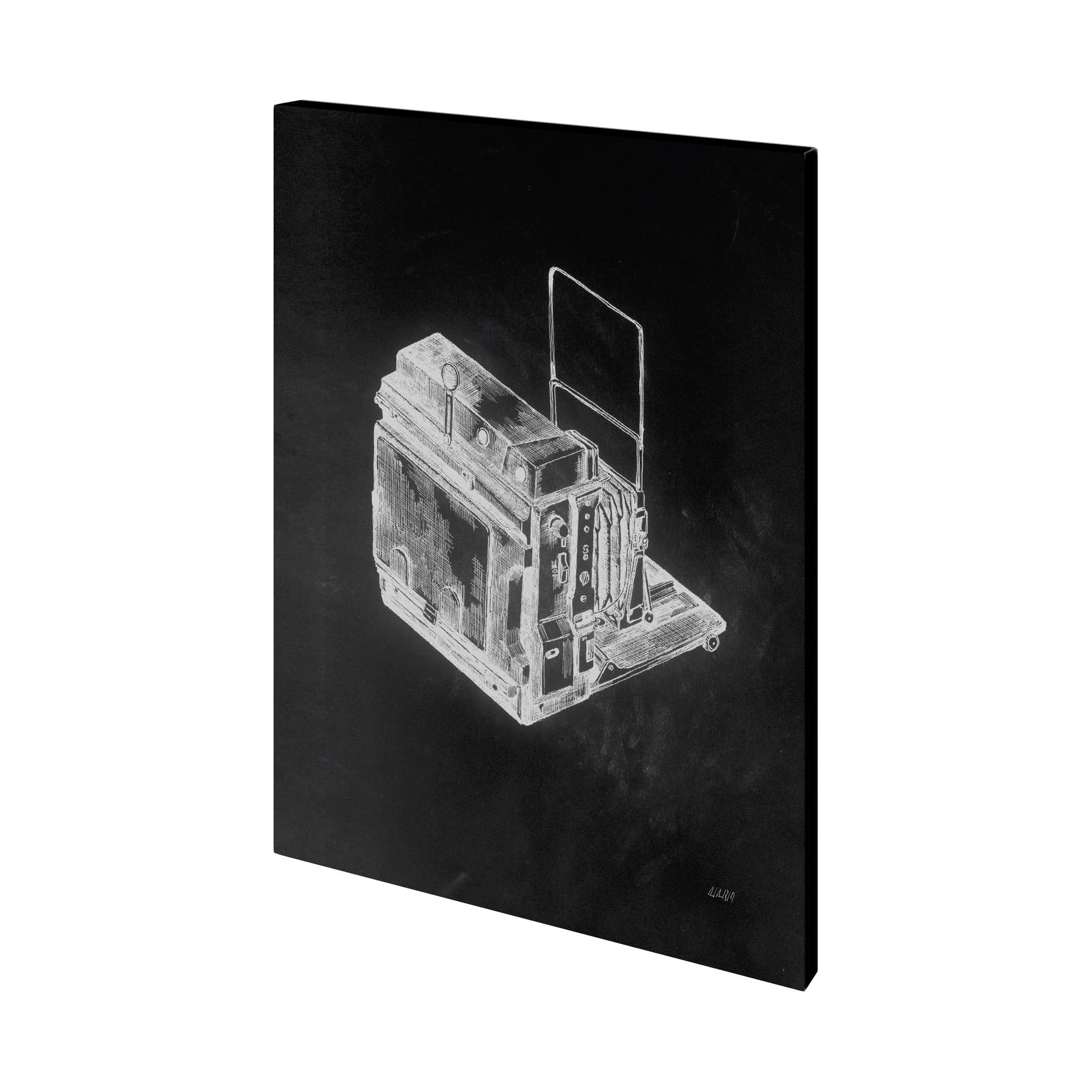 Pacemaker Black II by Mercana Studio a Hand Embellished Textured Canvas — product photograph
