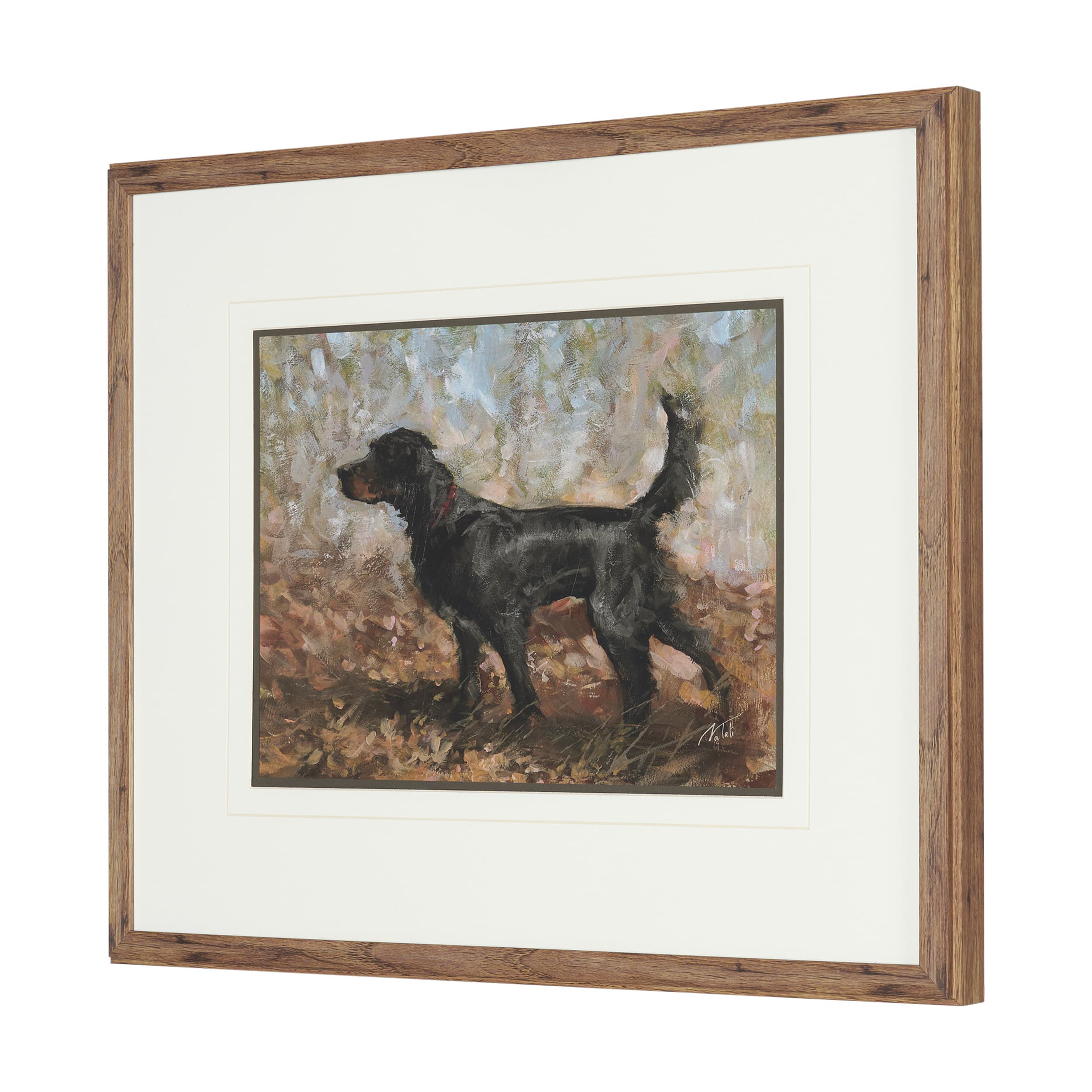 The Loyal Tracker II by Mercana Studio Textured Framed Artwork Matted under Glass — product photograph