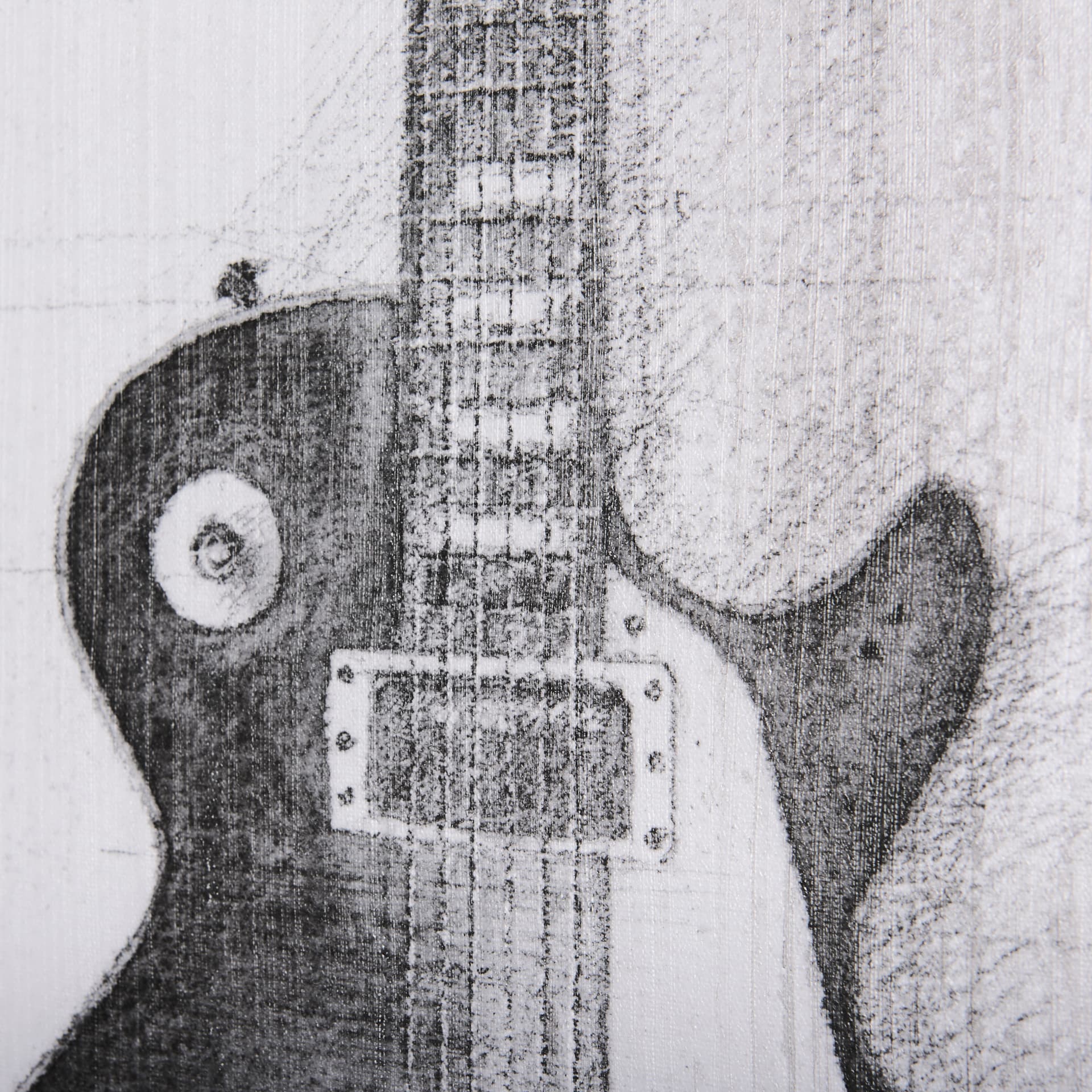 Guitar III by Mercana Studio a Hand Embellished Textured Canvas — product photograph