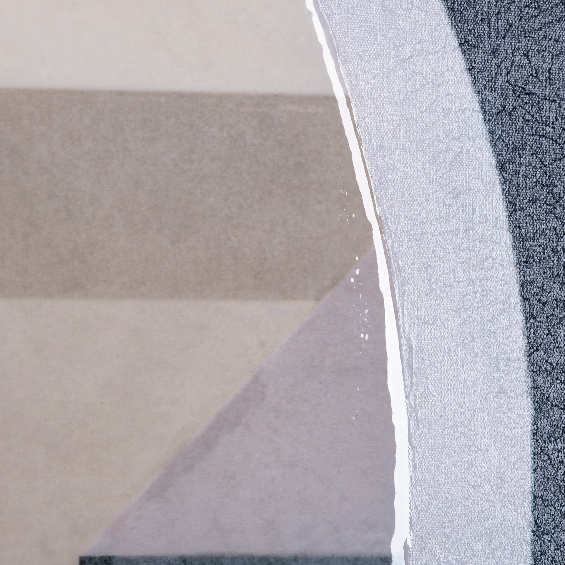 Labyrinth II Tri Color by Mercana Studio a Hand Embellished Textured Canvas — product photograph