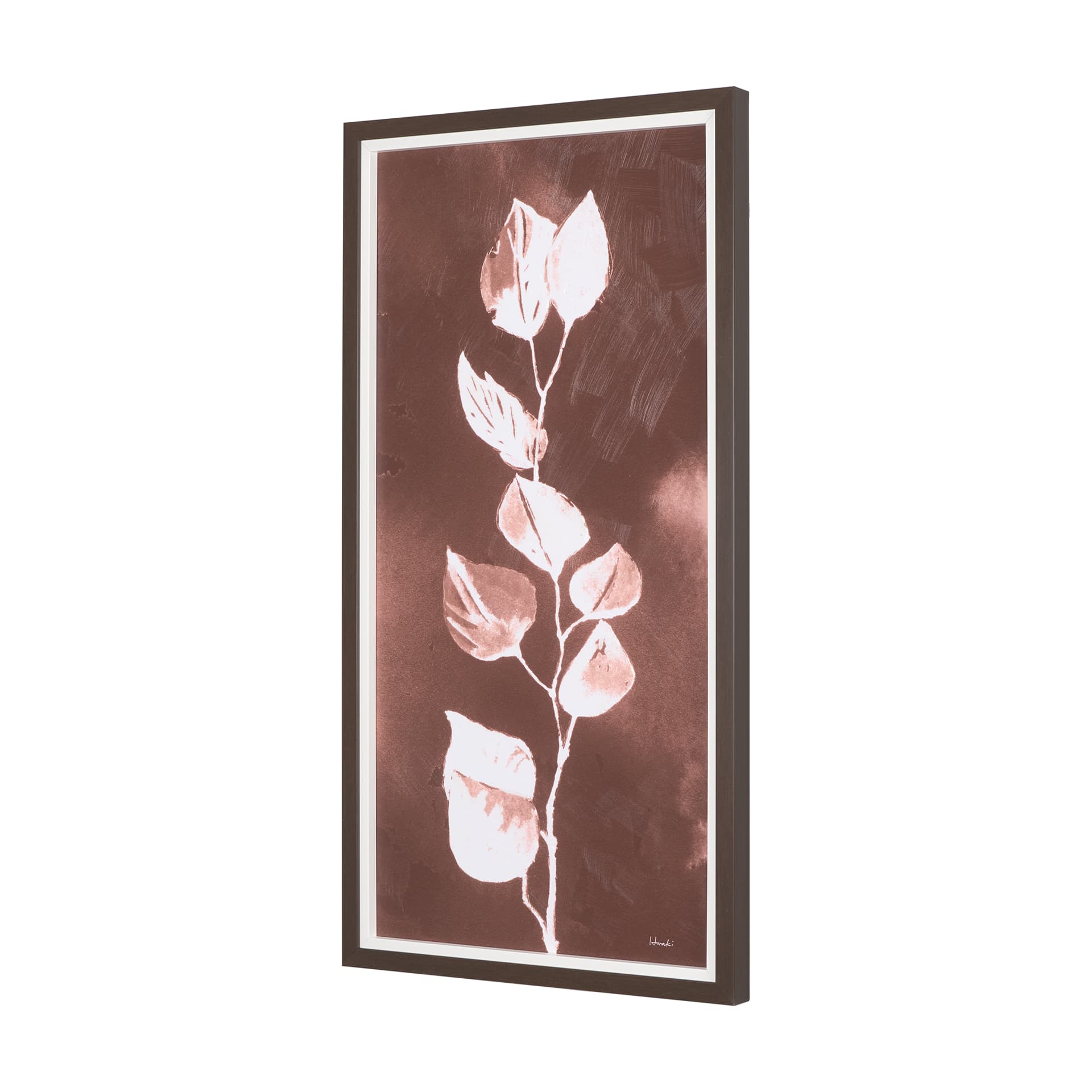 Sienna Silhouette I by Mercana Studio a Hand Embellished Textured Framed Art Print — product photograph