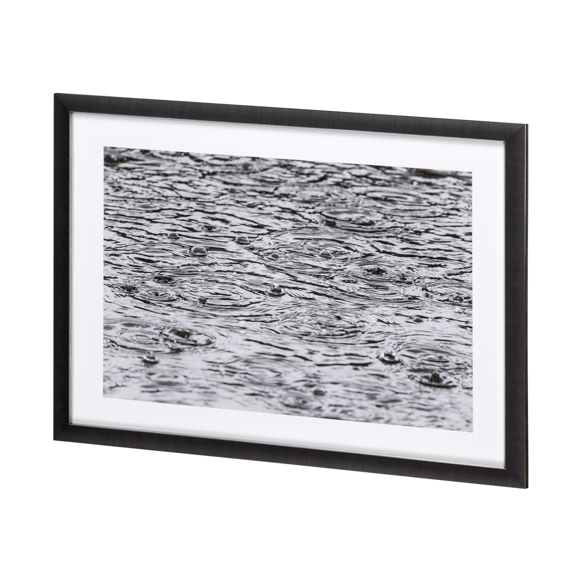 As Snow Melts by Nancy Crowell a Hand Embellished Textured Framed Photo Art Print Matted under Glass — product photograph