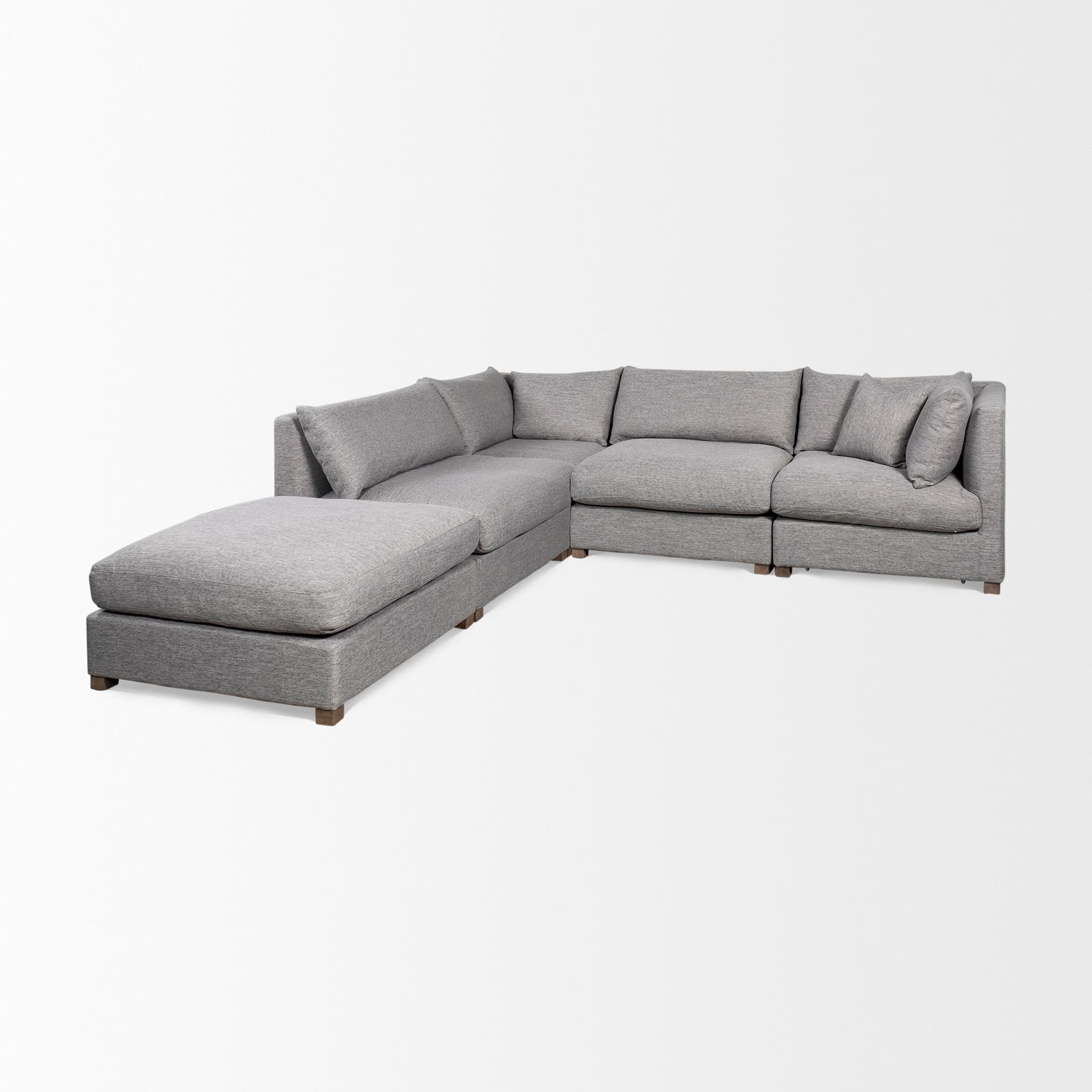 Valence 37.8L x 38.6W x 28.3H Castlerock Gray Corner Sectional Piece — product photograph