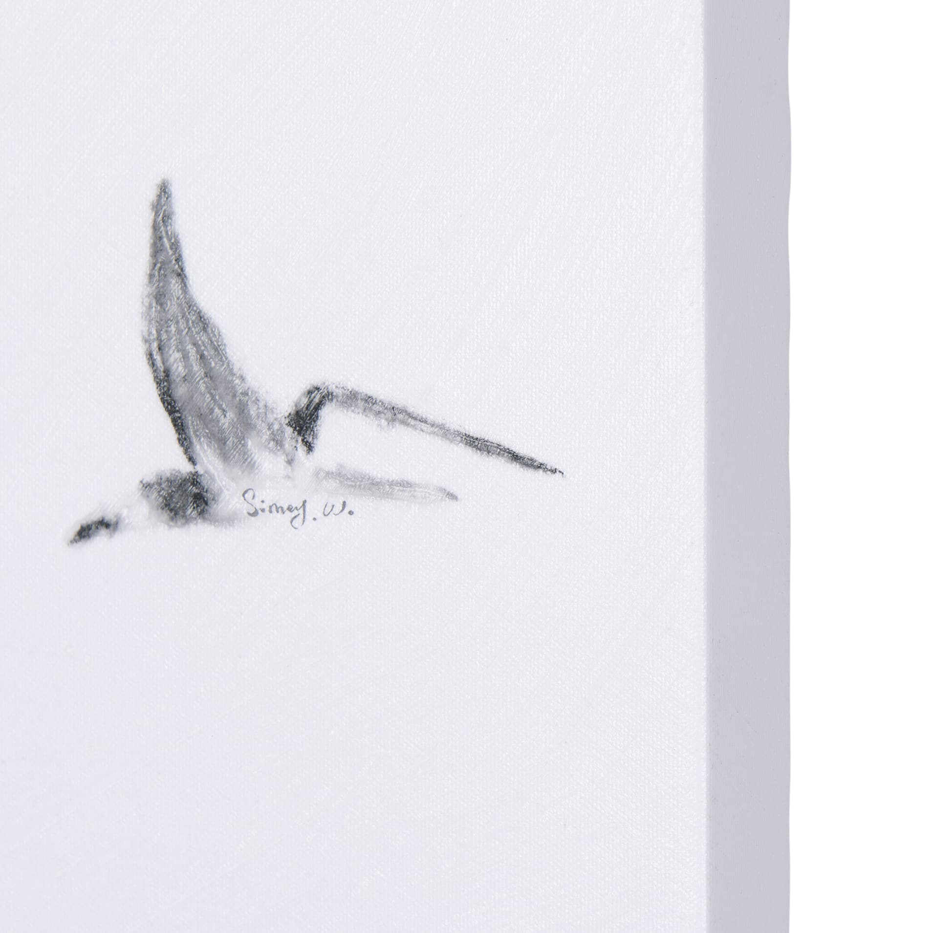 Fly Away II by Mercana Studio a Hand Embellished Textured Canvas — product photograph