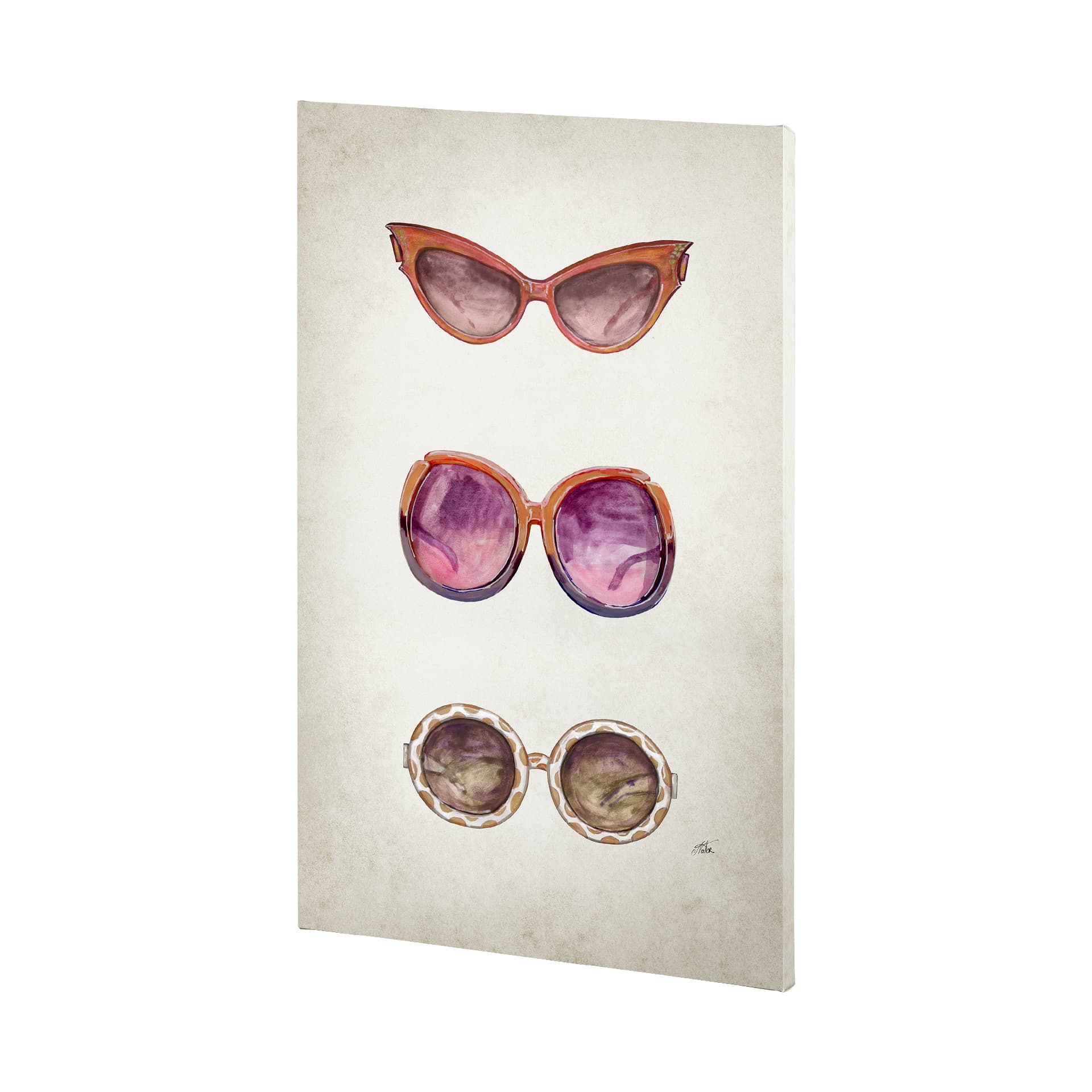 Sunglass Collection II by NaTar a Hand Embellished Textured Canvas — product photograph