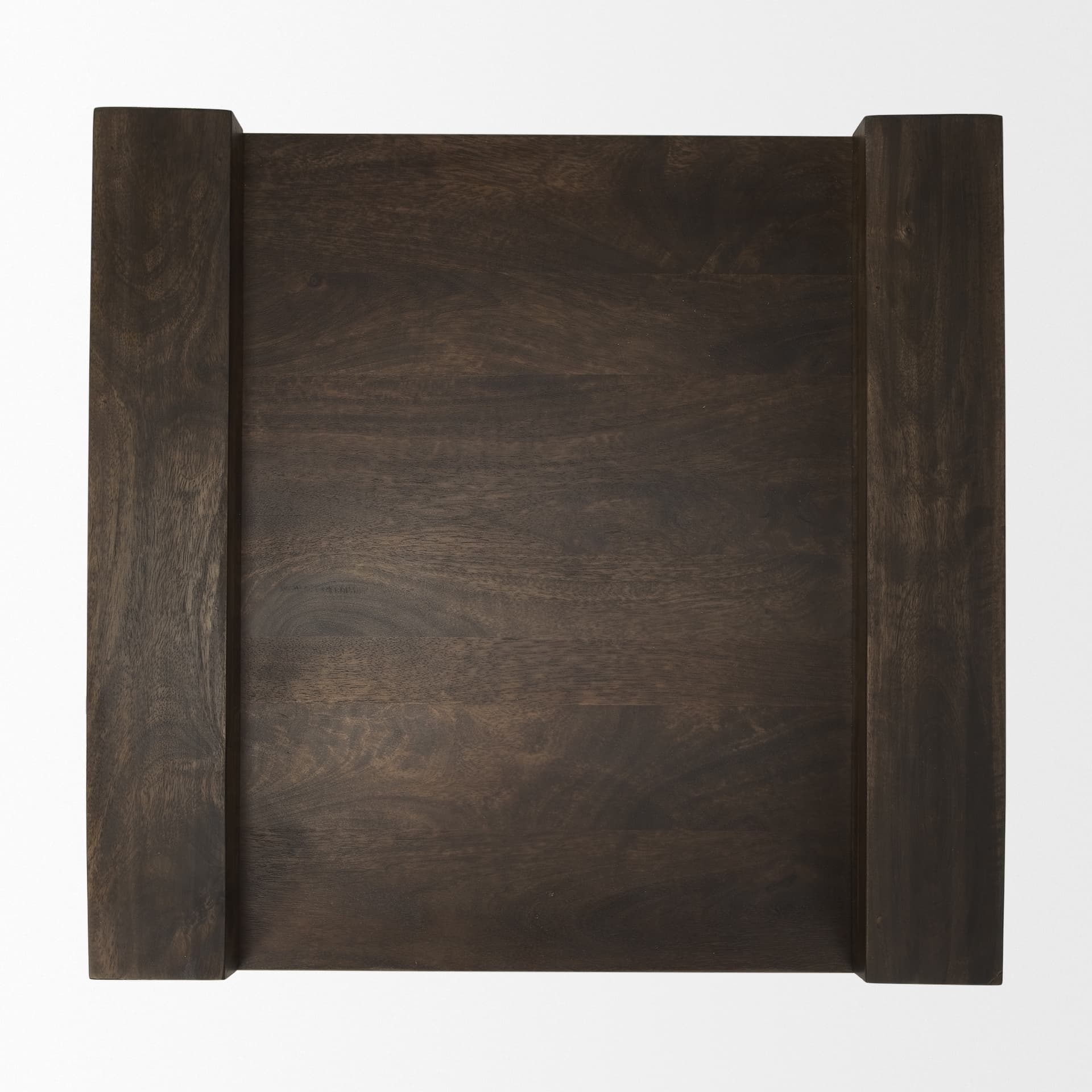 Athelia Dark Brown Wood Accent Table — product photograph