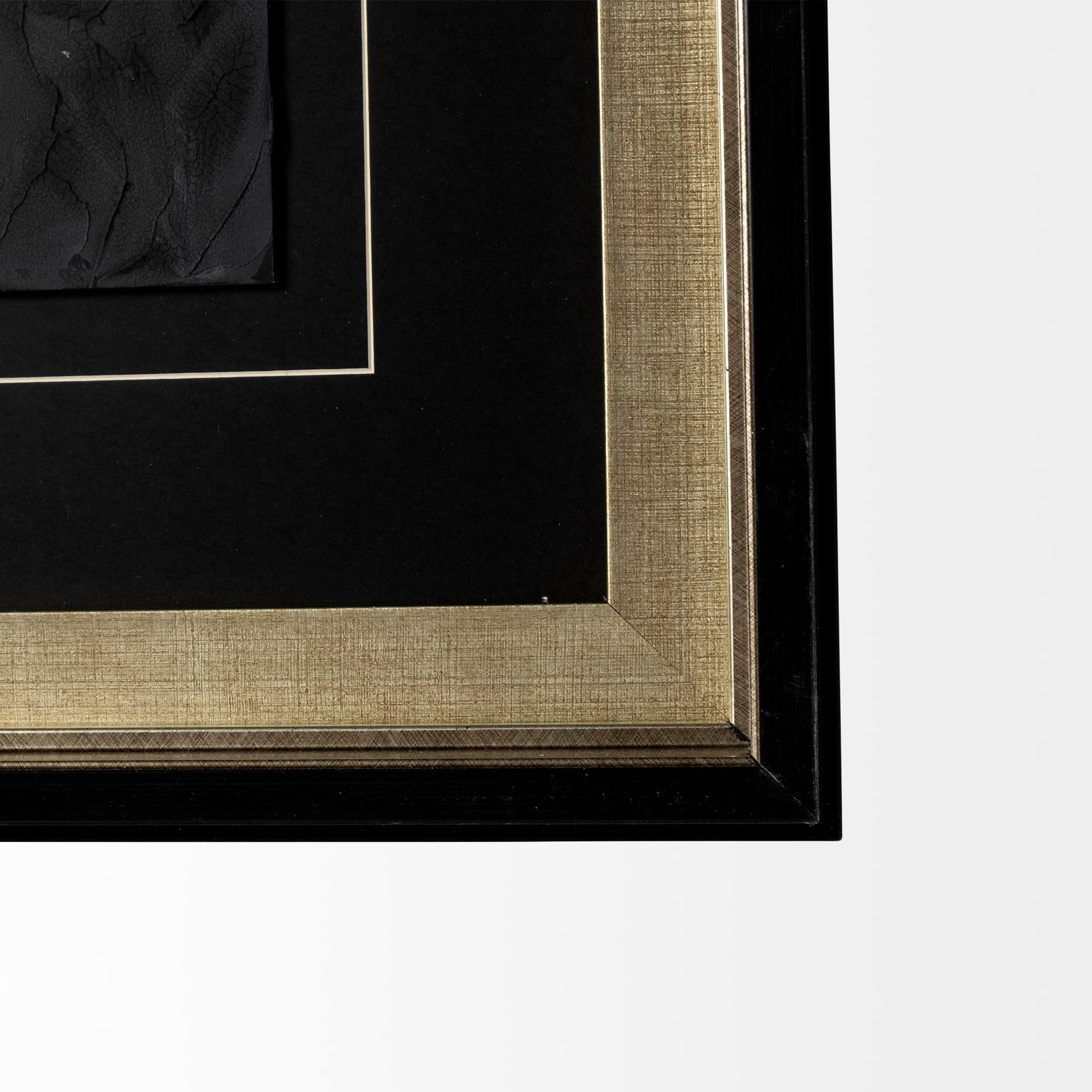 Halo II (Black) by Studio M a handmade Original Framed Artwork under Glass — product photograph