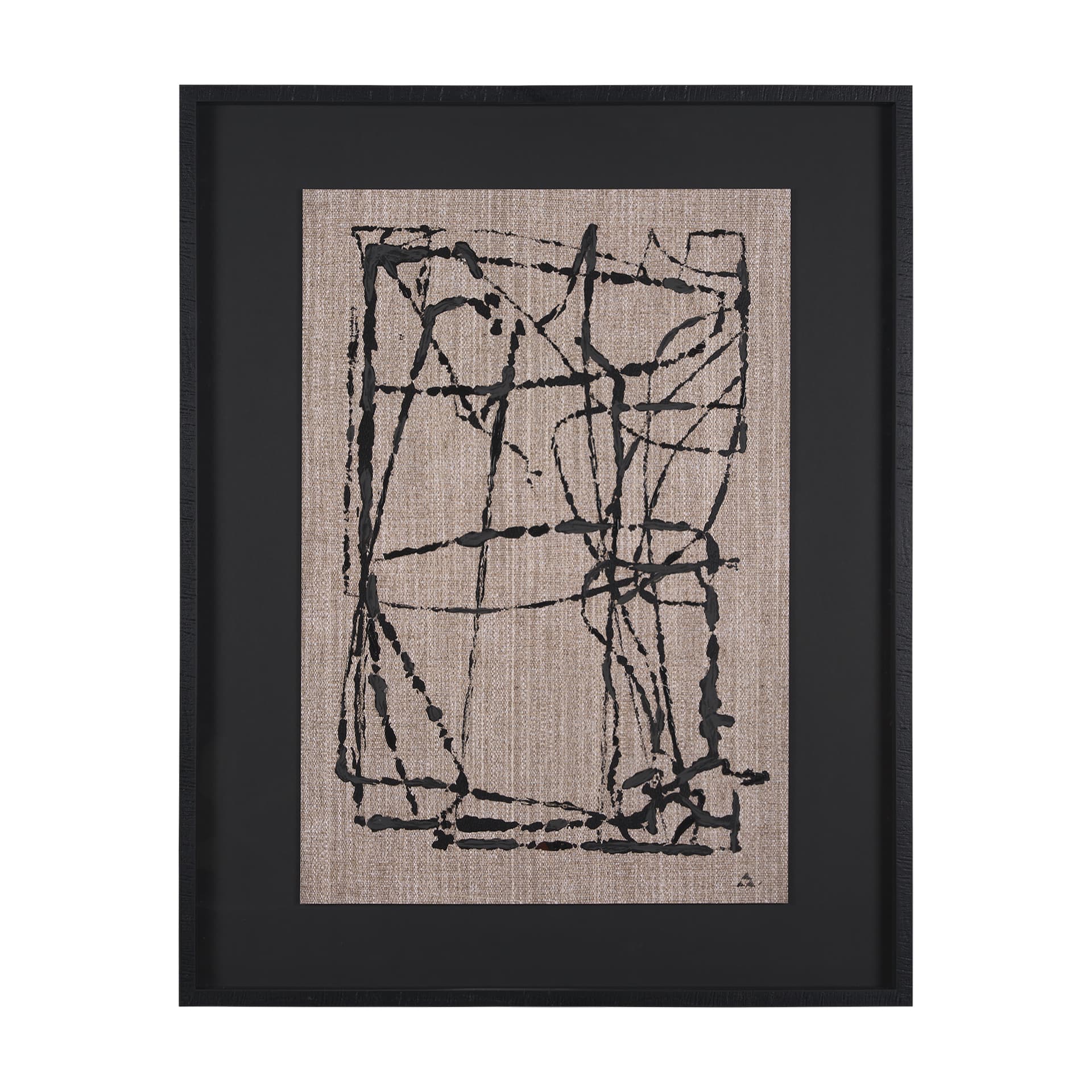 Modern Work 1 by Mercana Studio a Hand Embellished Textured Framed Art Print Matted under Glass — product photograph
