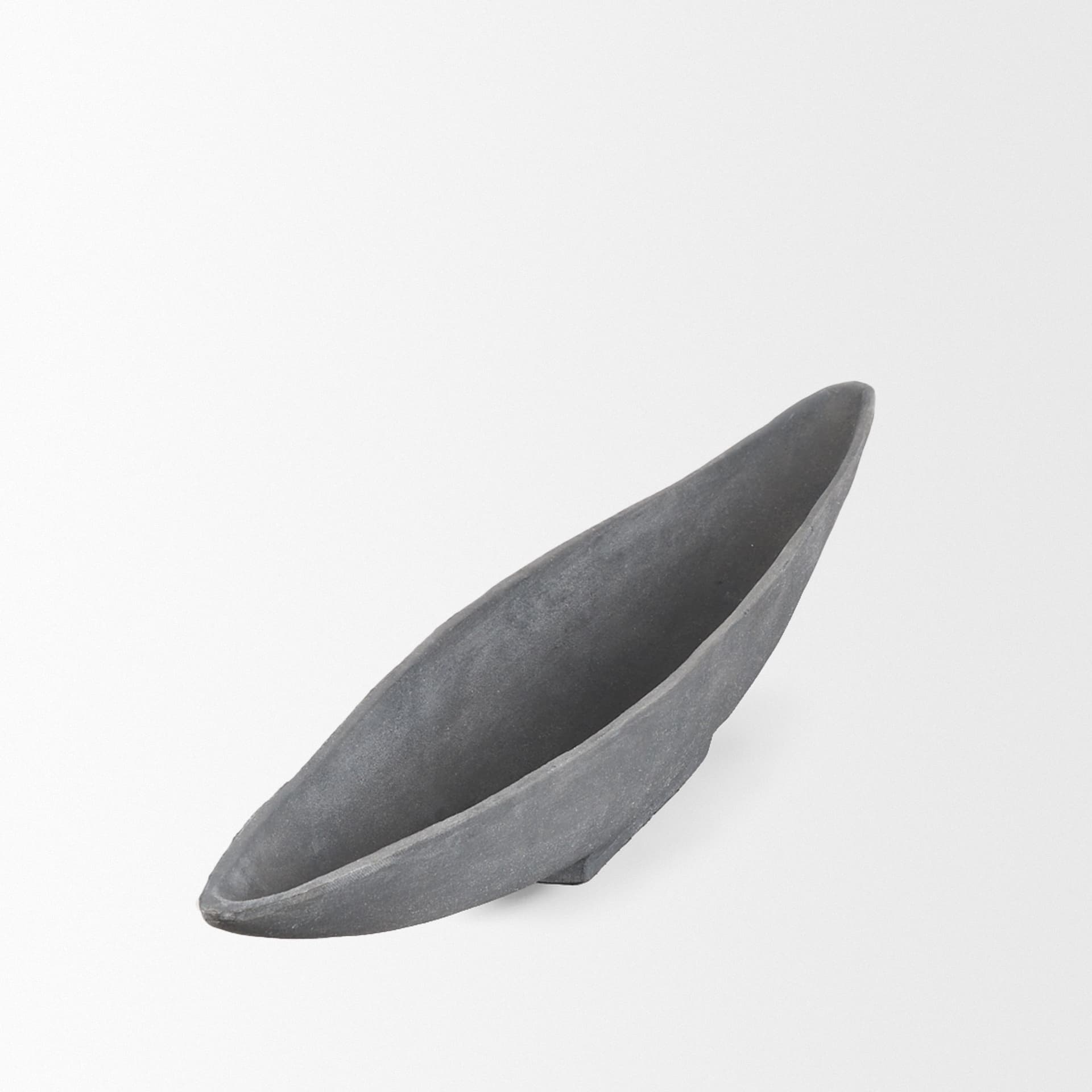 Piero Large Concrete Finished Metal Decorative Bowl — product photograph